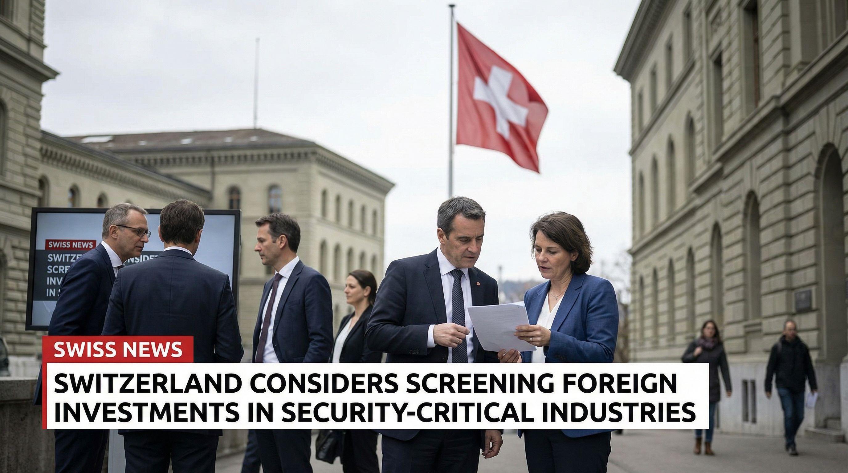 Switzerland Considers Screening Foreign Investments in Security-Critical Industries