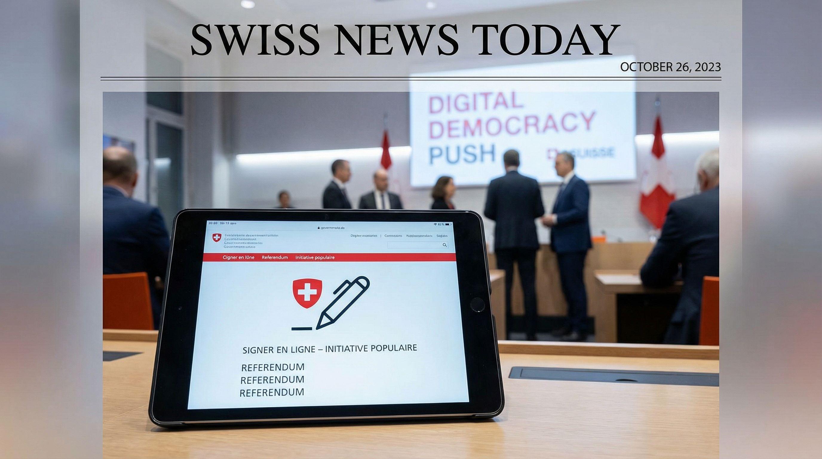 A Digital Democracy? Switzerland to Trial Electronic Signature Collection for Referendums