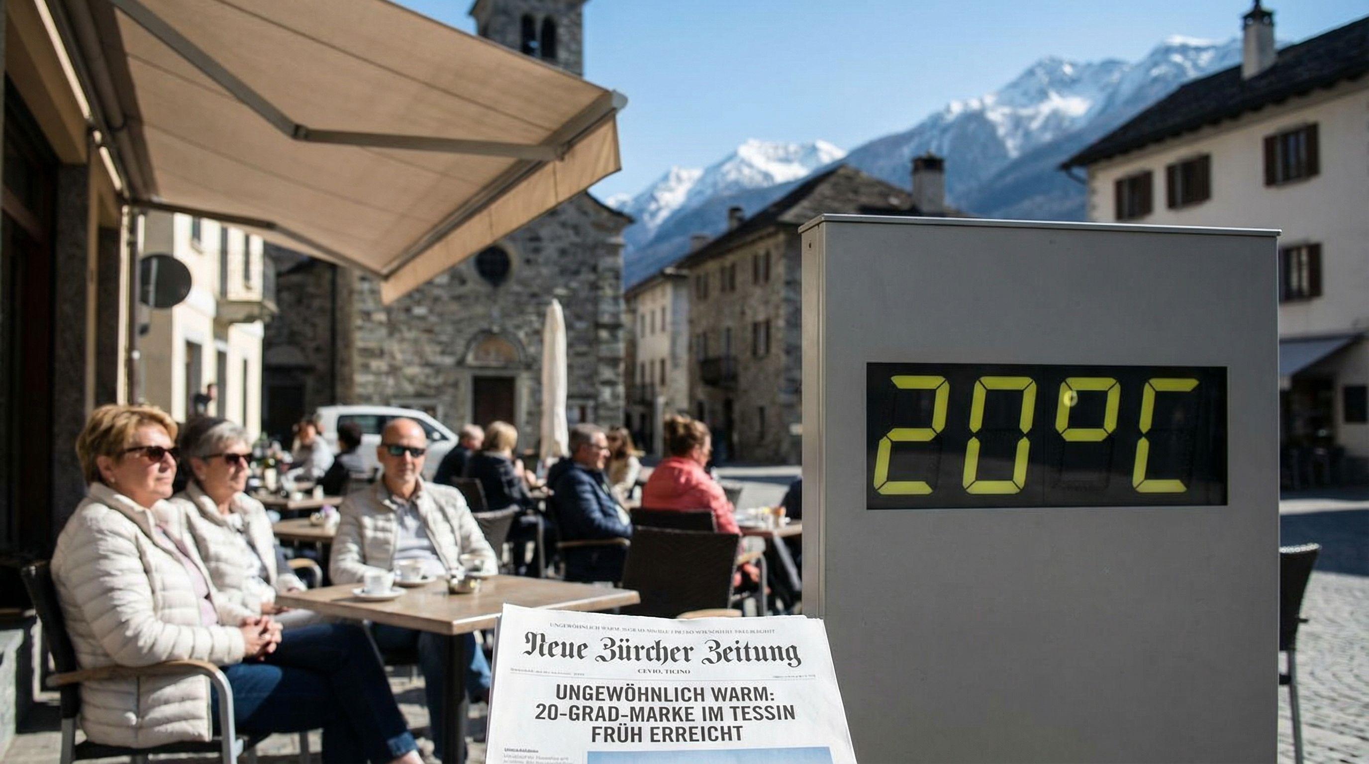 Switzerland Experiences 20°C Temperatures Three Weeks Ahead of Average