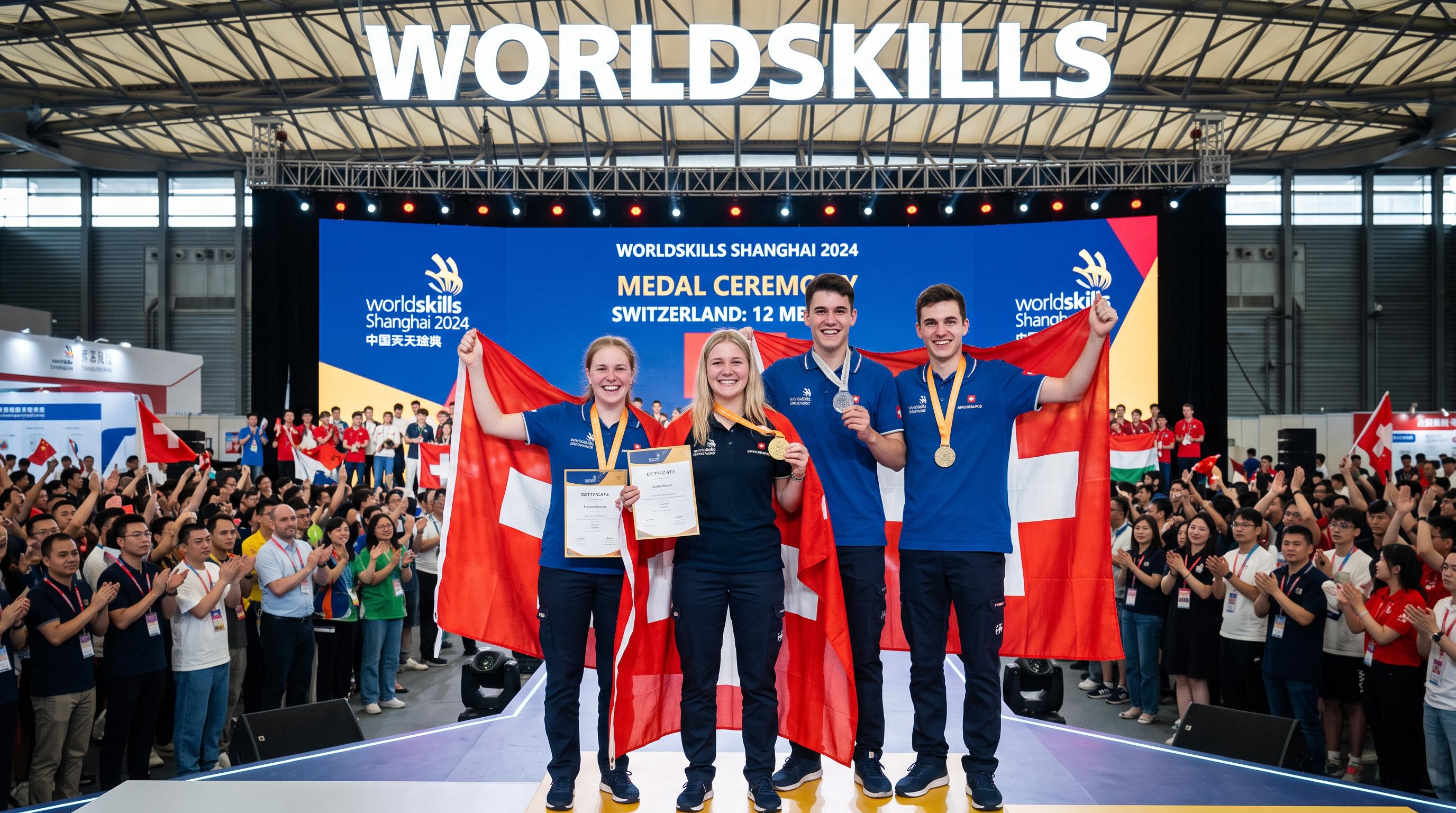 Swiss apprentices shine at WorldSkills with 12 medals