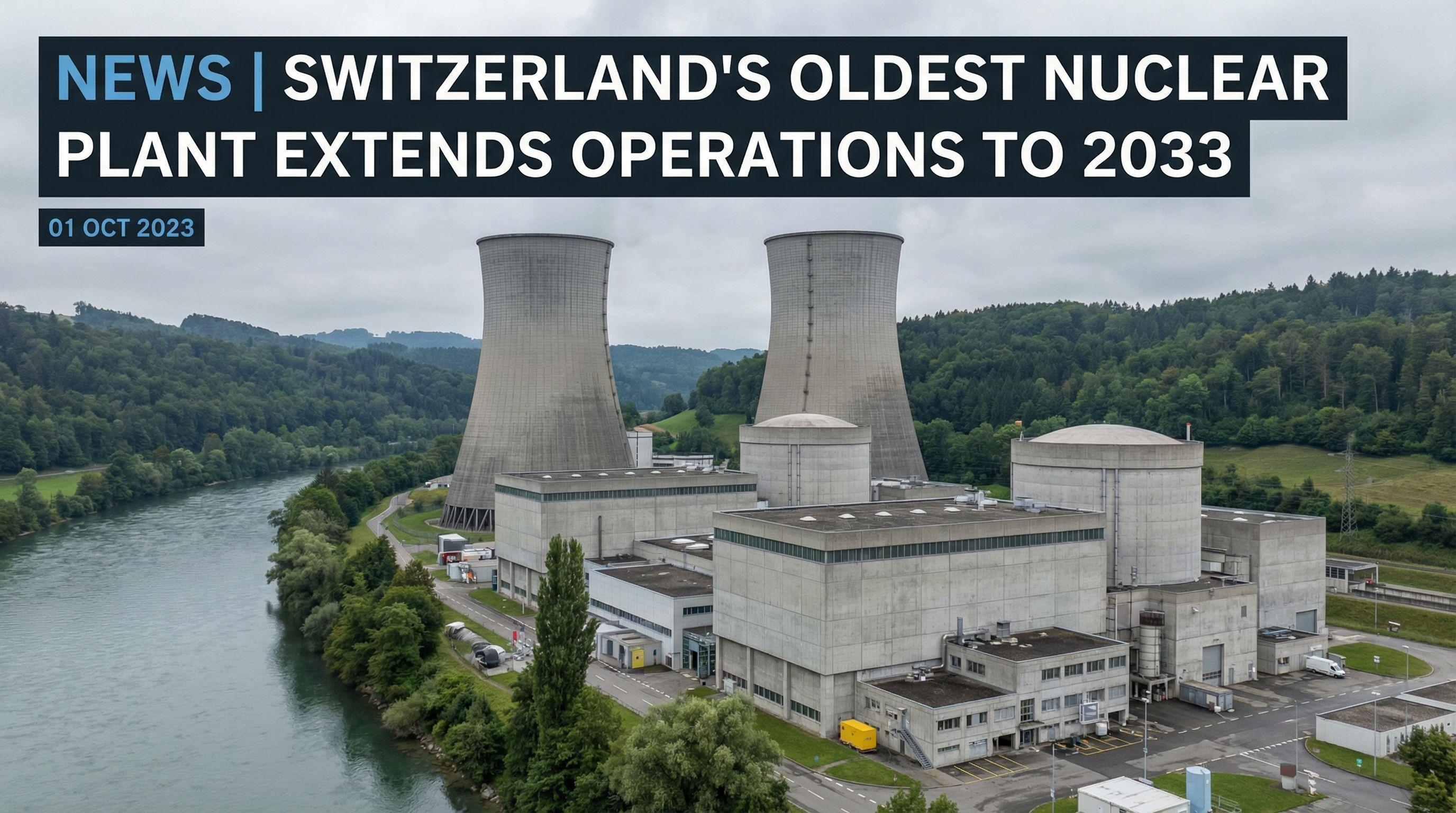 Switzerland's Oldest Nuclear Plant Extends Operations to 2033