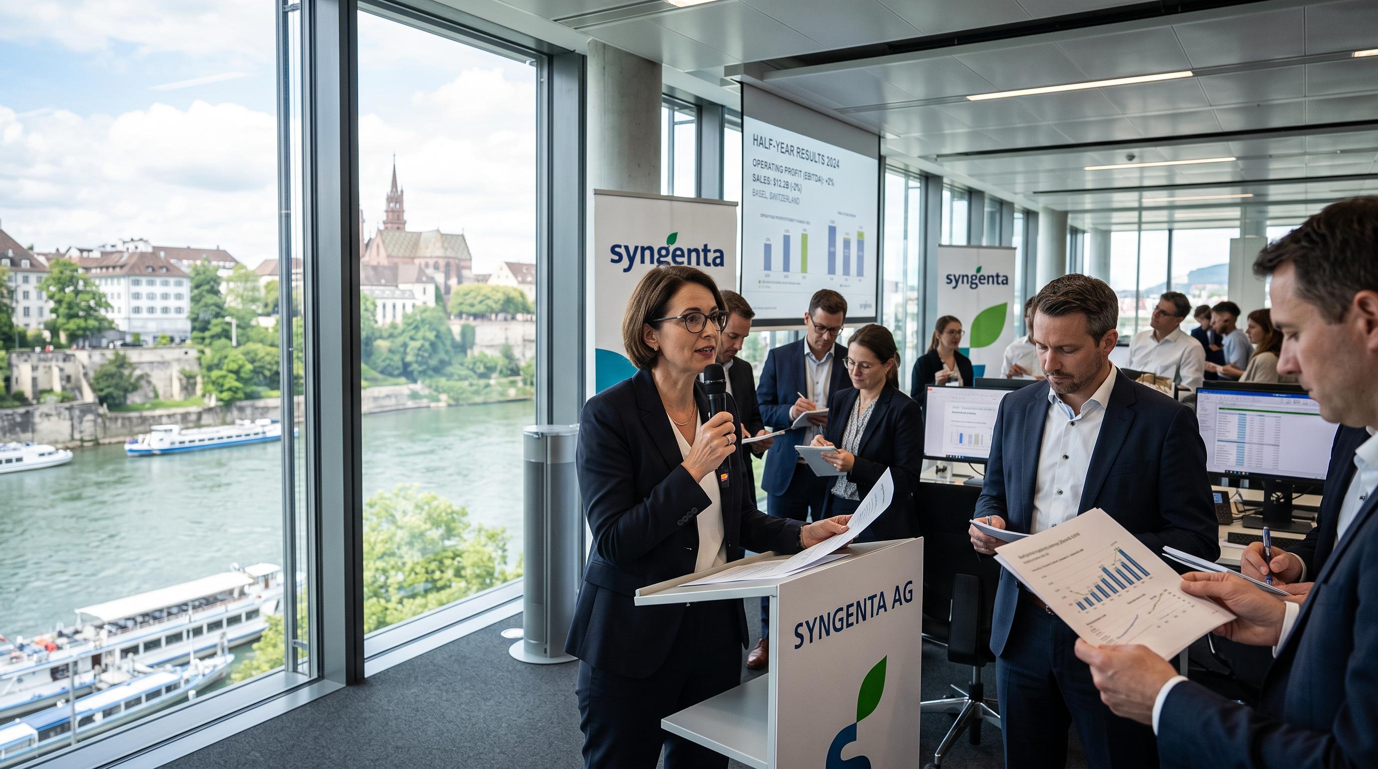 Syngenta lifts operating profit despite weaker first-half sales