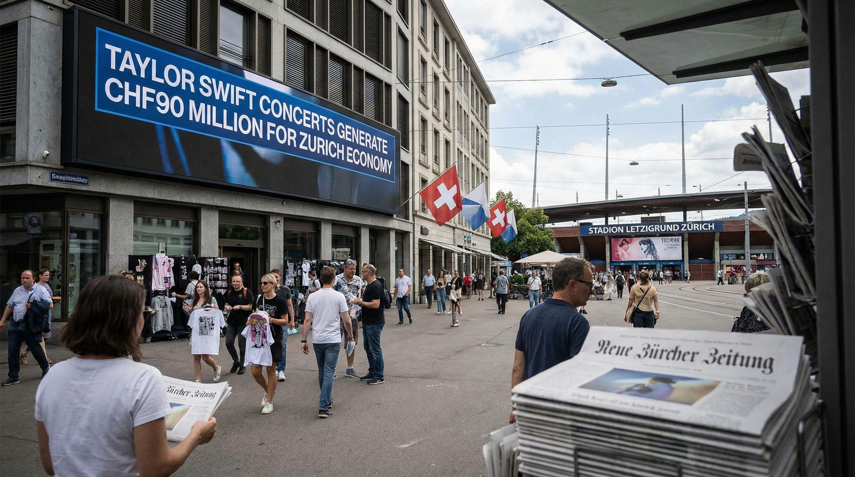 Taylor Swift Concerts Generate CHF90 Million for Zurich Economy