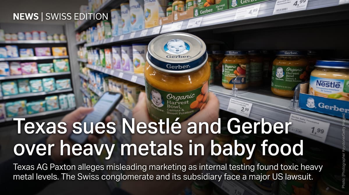 Texas sues Nestlé and Gerber over heavy metals in baby food