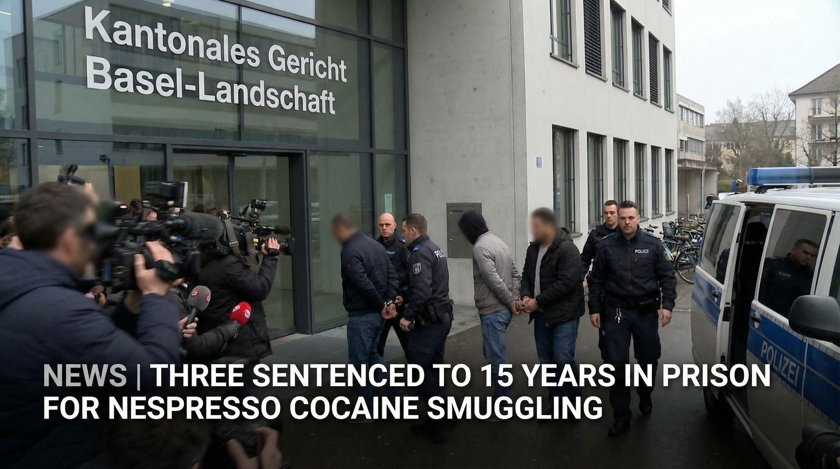 Three Sentenced to 15 Years in Prison for Nespresso Cocaine Smuggling