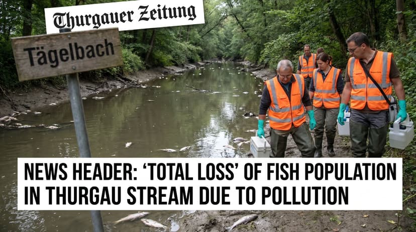 Water Pollution Causes 'Total Loss' of Fish Population in Thurgau Stream
