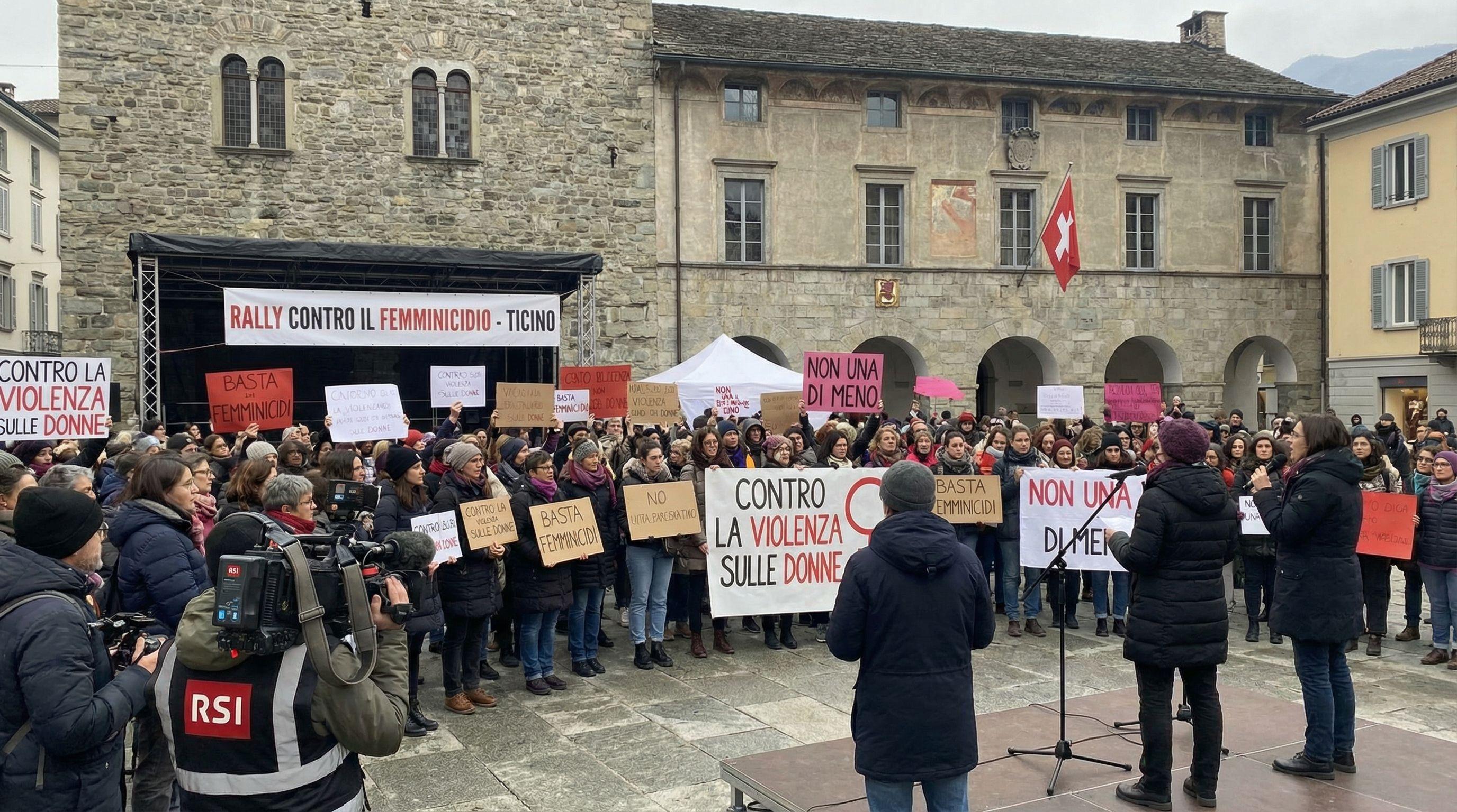Rally in Ticino Protests Femicide and Violence Against Women