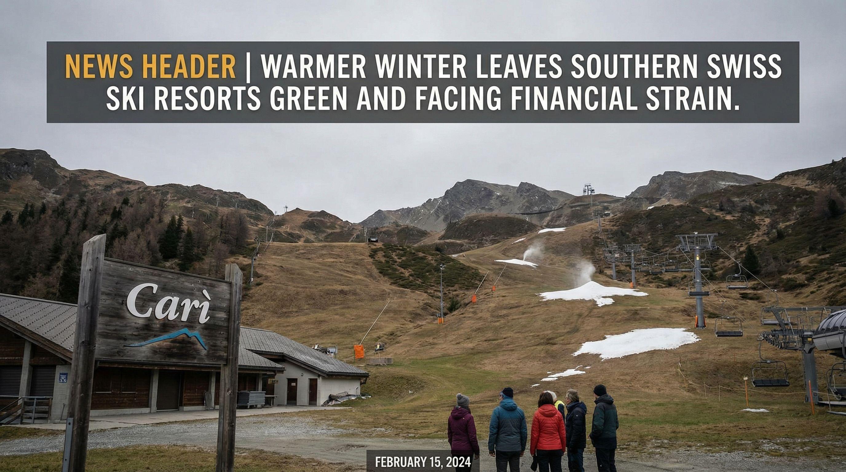Warmer Winter Leaves Southern Swiss Ski Resorts Green and Facing Financial Strain