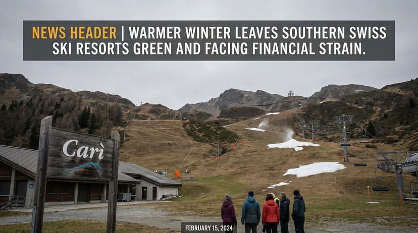 Warmer Winter Leaves Southern Swiss Ski Resorts Green and Facing Financial Strain