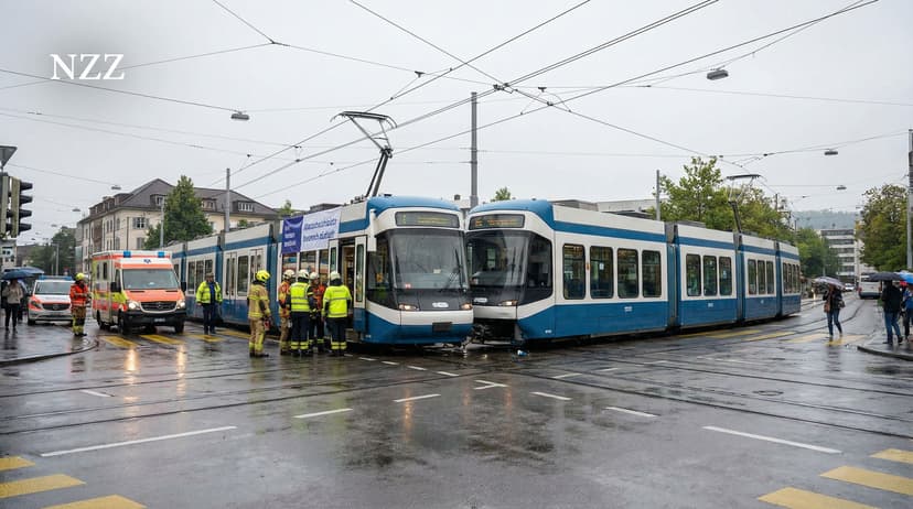 Tram Collision in Zurich Leaves Four Injured