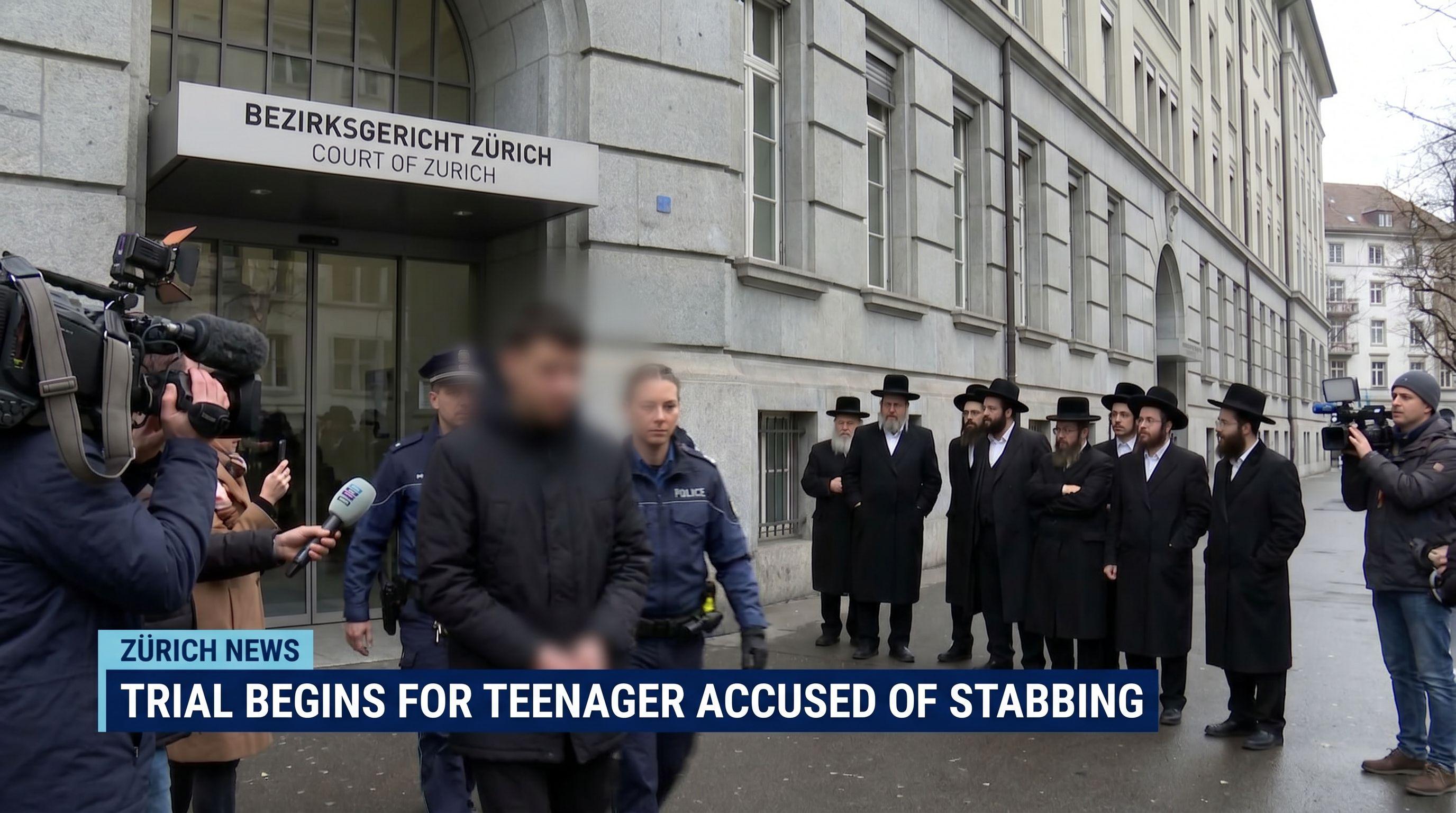 Trial Begins for Teenager Accused of Stabbing Orthodox Jewish Man in Zurich