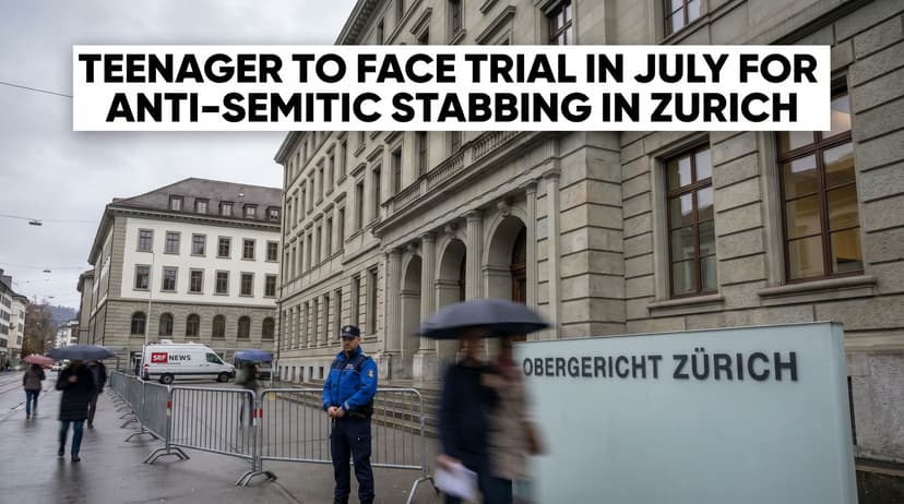 Teenager to Face Trial in July for Anti-Semitic Stabbing in Zurich
