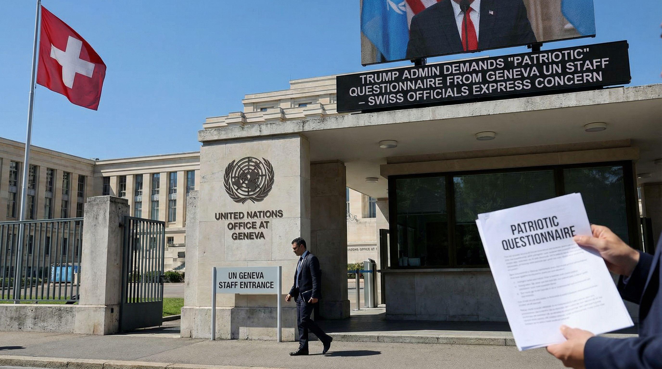 Trump Administration Demands 'Patriotic' Questionnaire from Geneva UN Staff