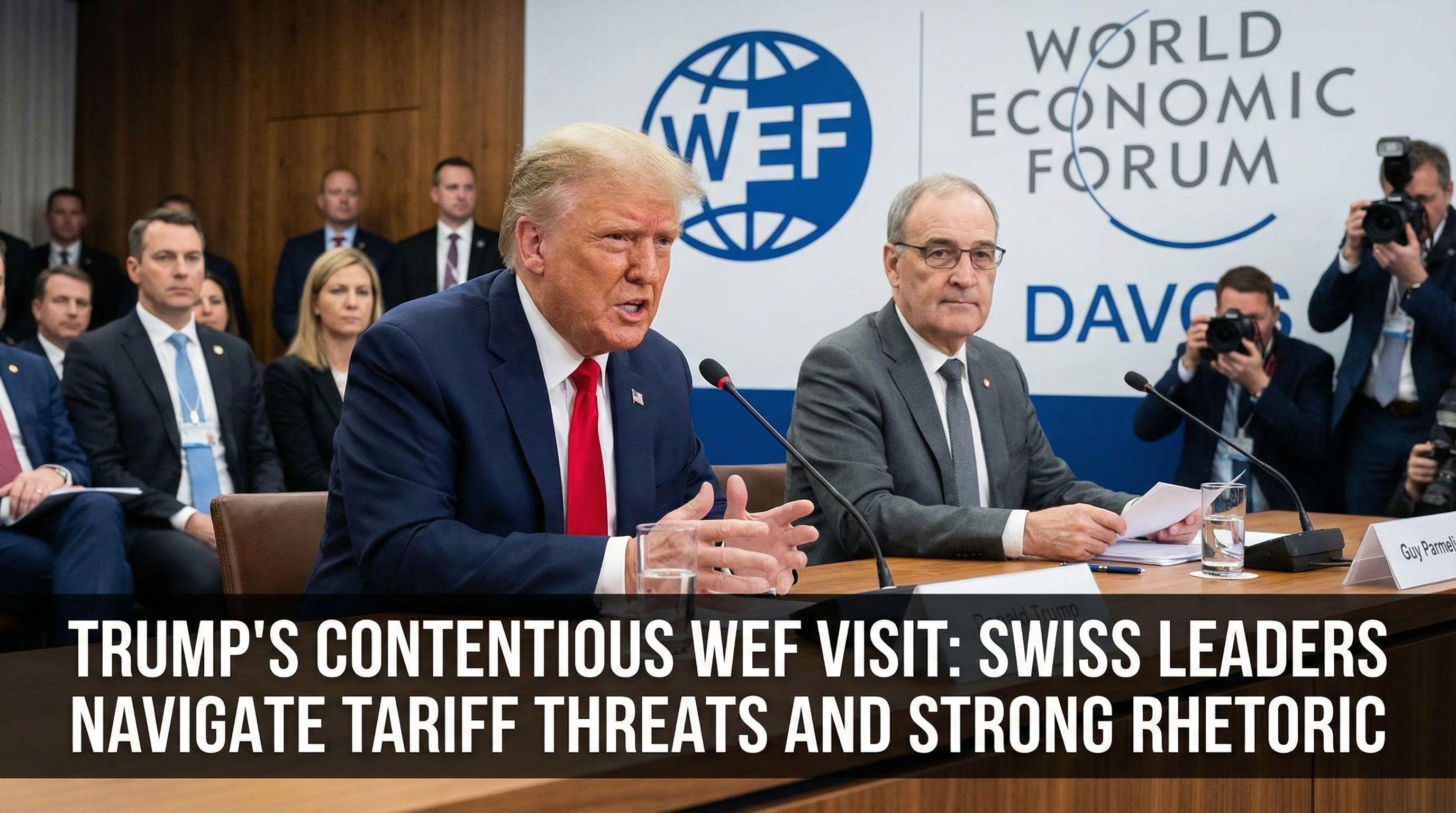 Trump's Contentious WEF Visit: Swiss Leaders Navigate Tariff Threats and Strong Rhetoric