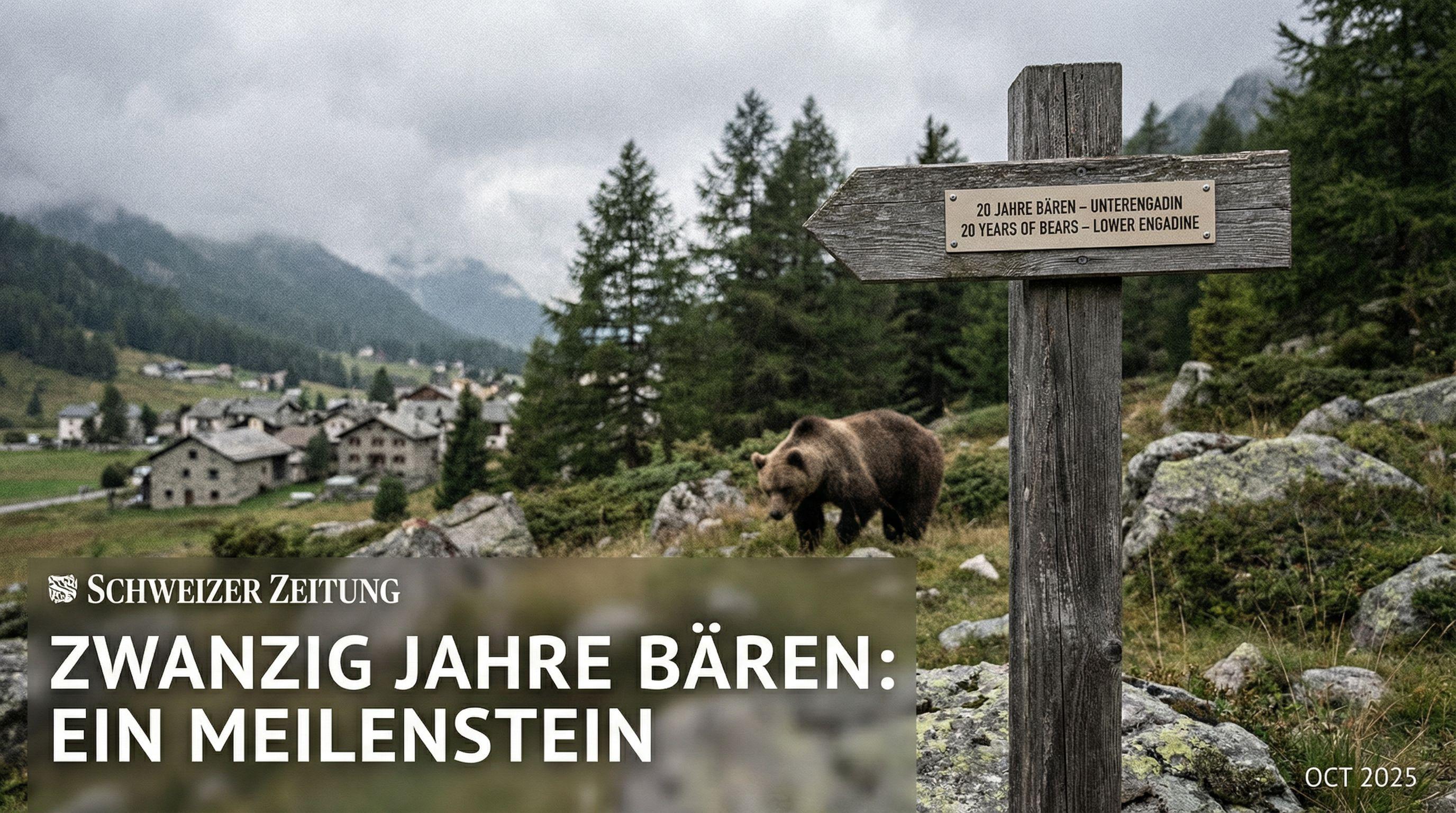 Twenty Years of Bears in Switzerland: A Conservation Milestone