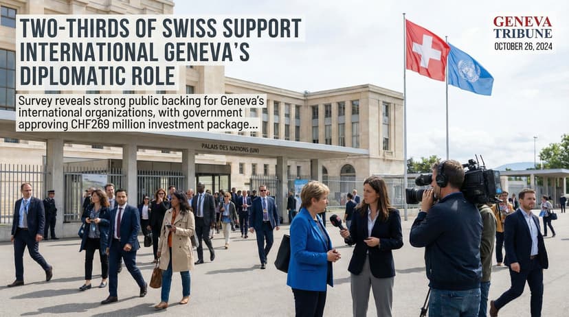 Two-thirds of Swiss support International Geneva's diplomatic role