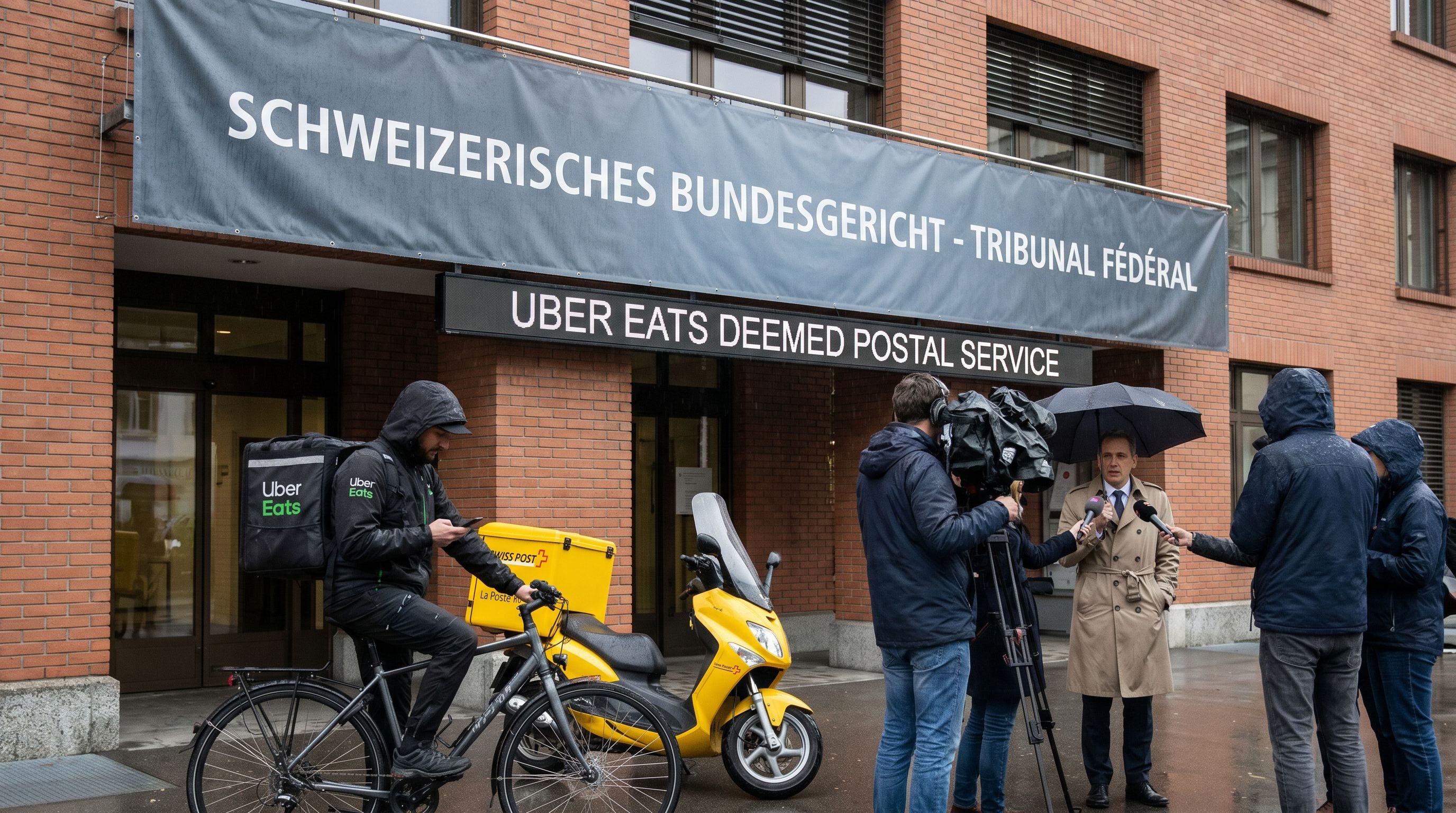 Uber Eats Deemed a Postal Service in Landmark Swiss Court Ruling