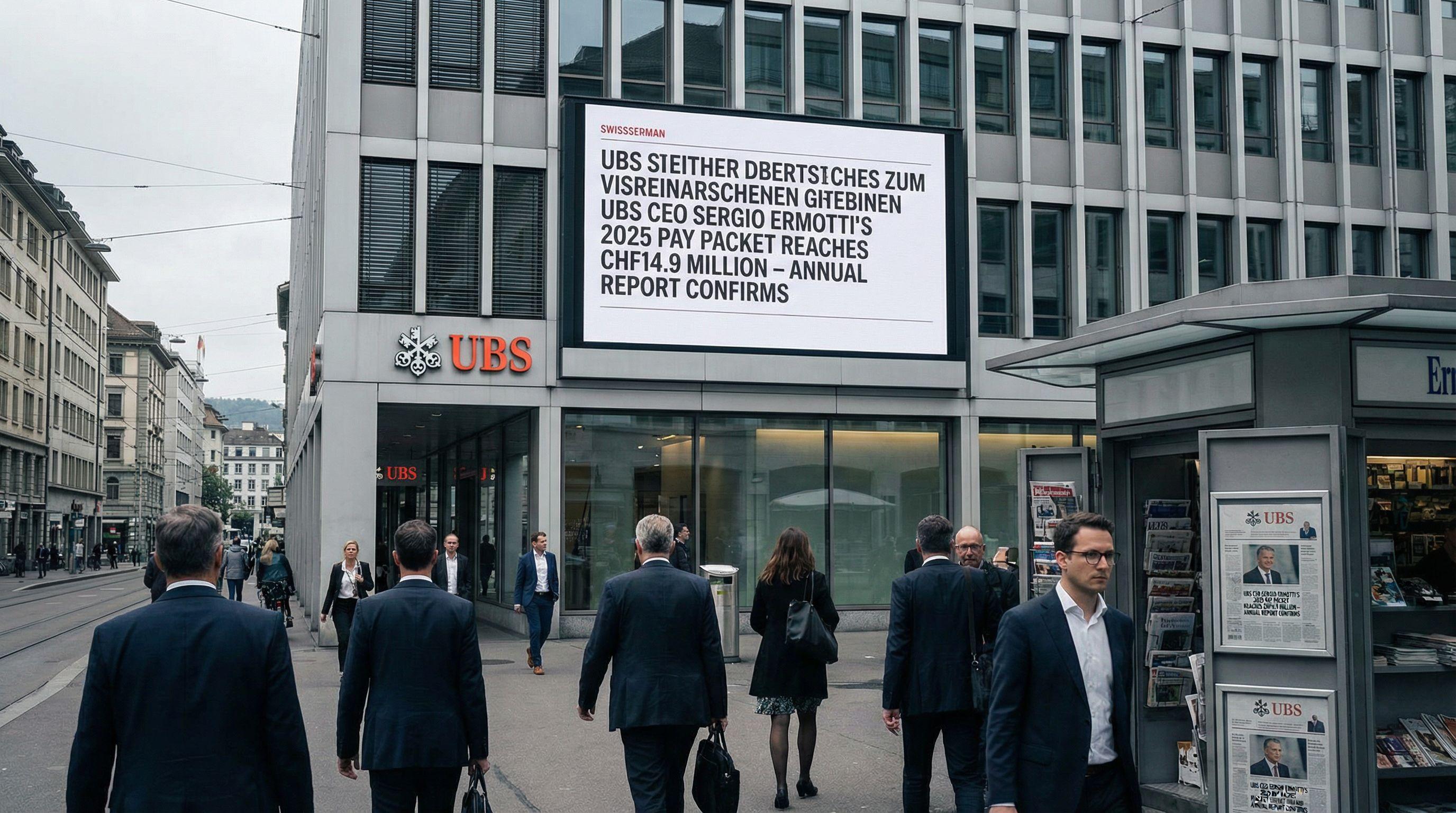 UBS CEO Sergio Ermotti's 2025 Pay Packet Reaches CHF14.9 Million