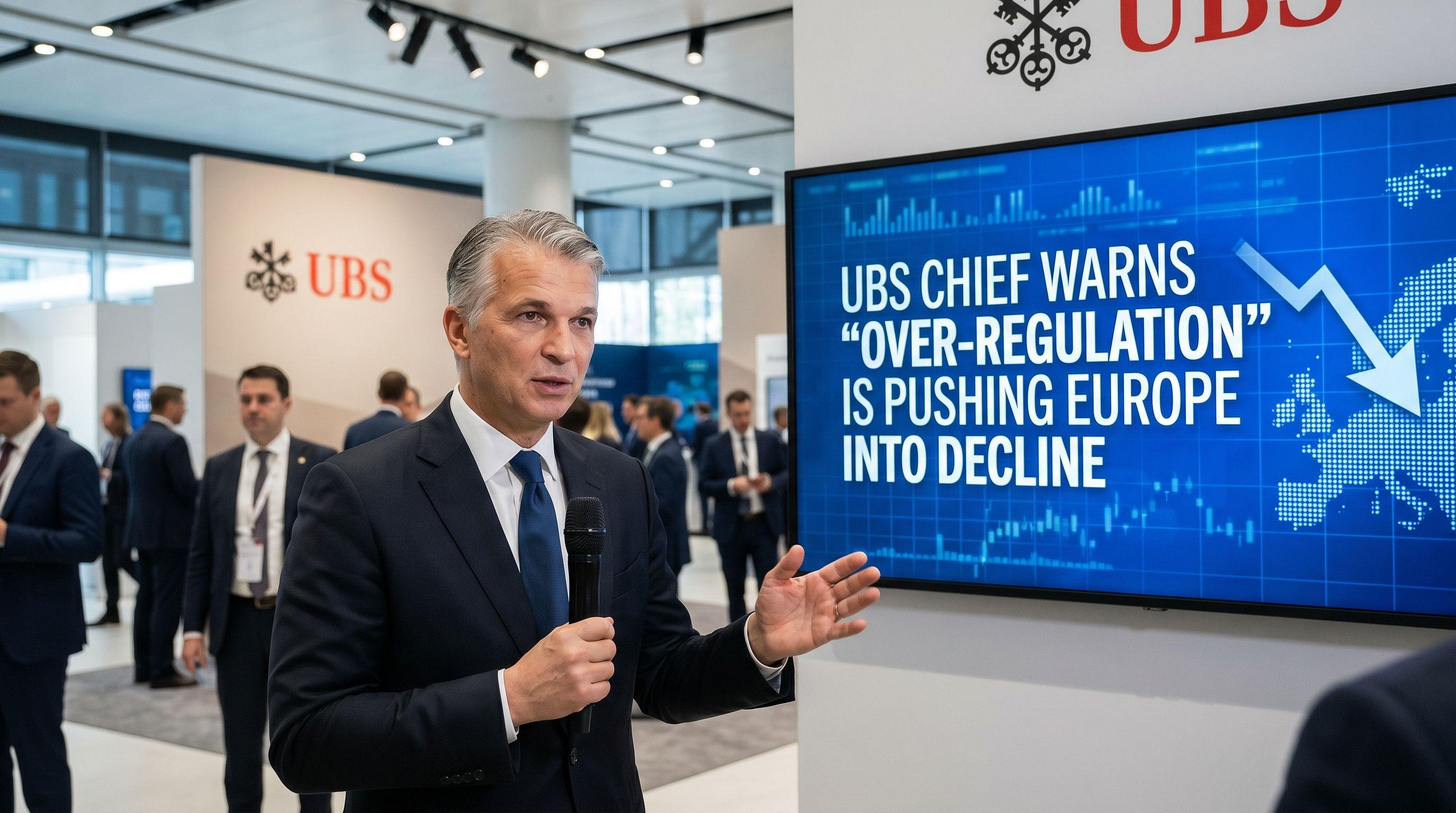UBS Chief Warns 'Over-Regulation' Is Pushing Europe into Decline