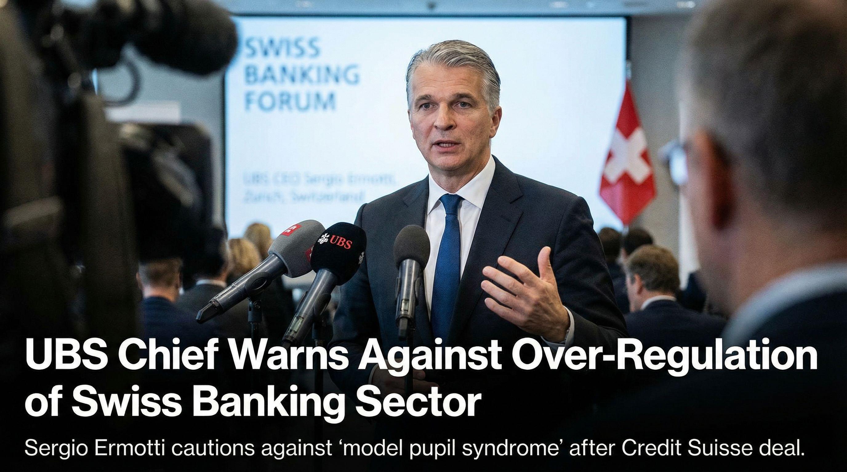 UBS Chief Warns Against Over-Regulation of Swiss Banking Sector