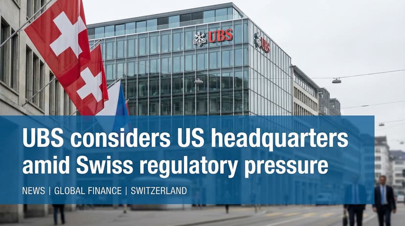 UBS considers US headquarters amid Swiss regulatory pressure