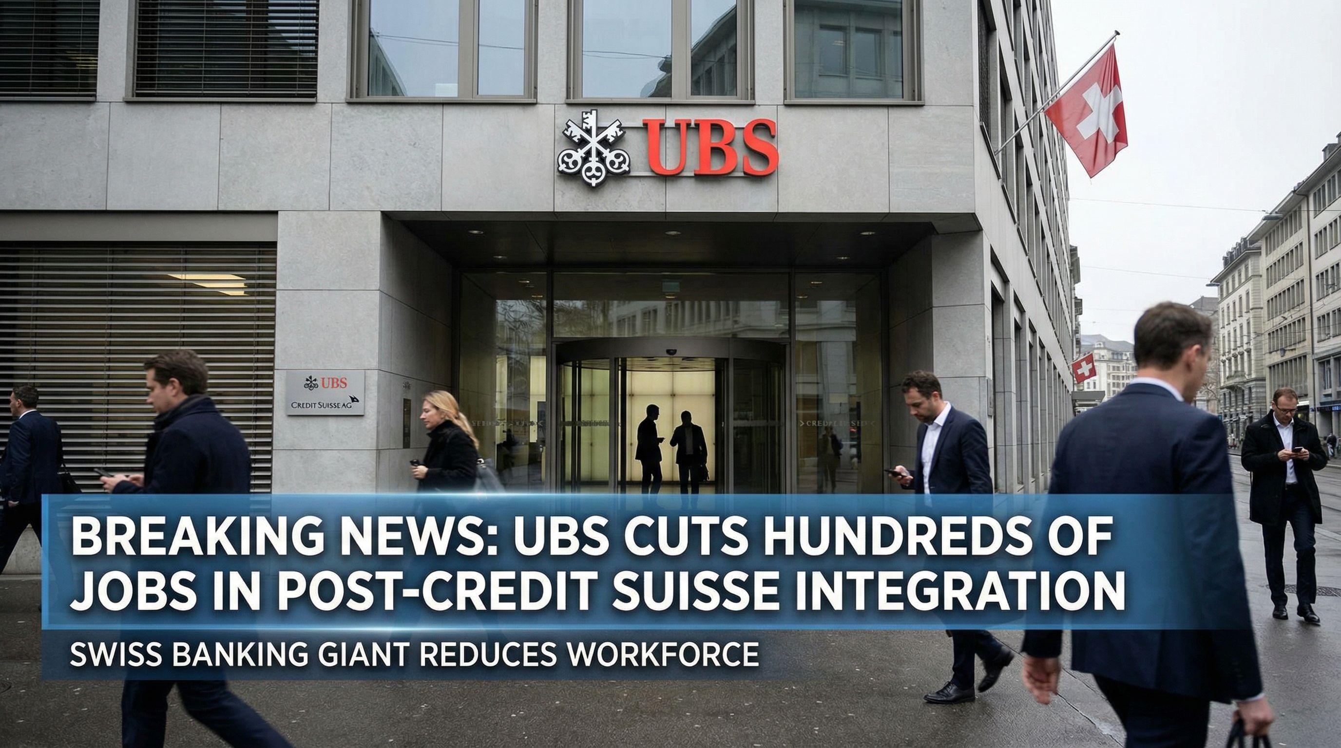 UBS Cuts Hundreds of Jobs in Post-Credit Suisse Integration