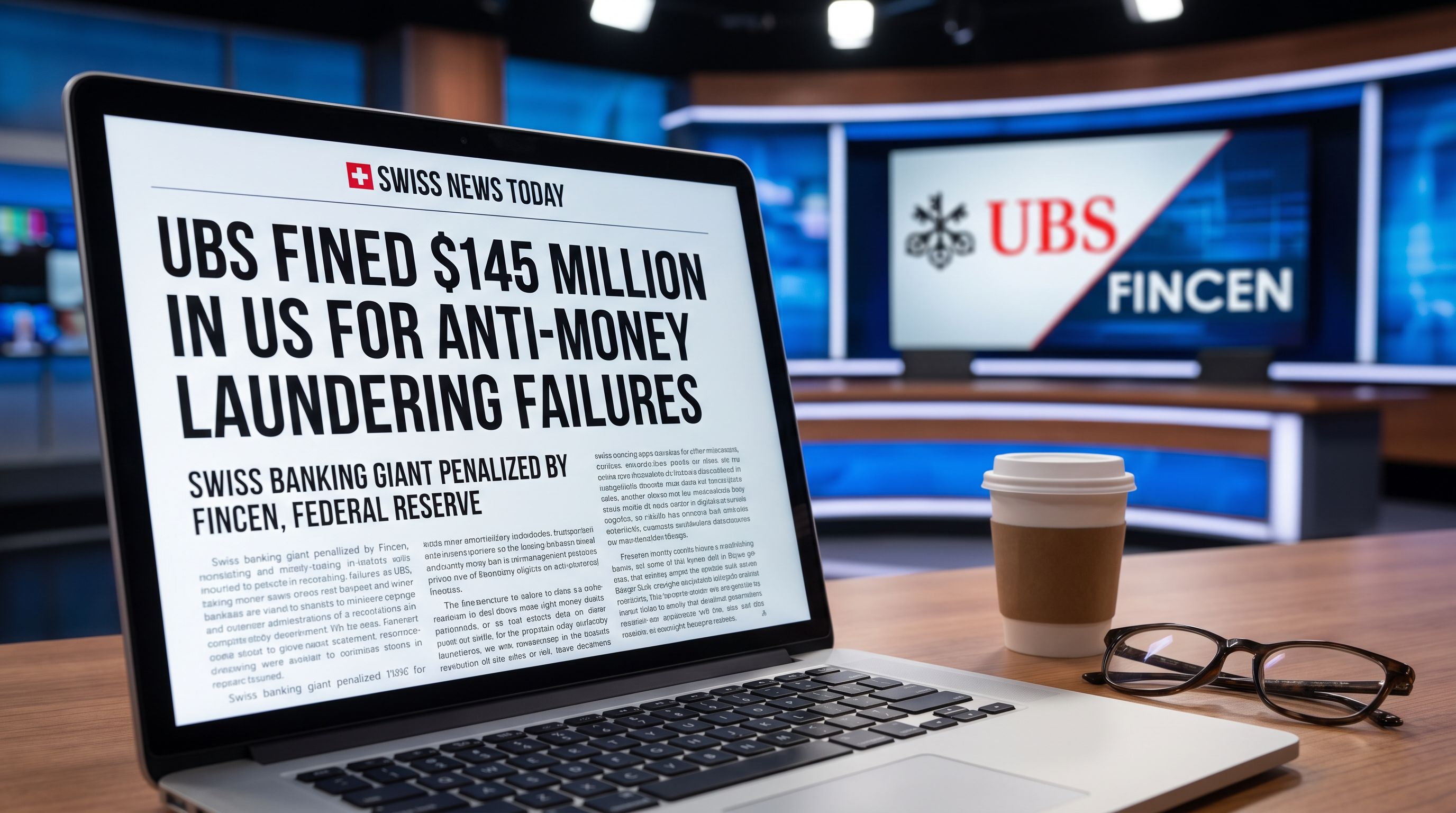 UBS Fined $145 Million in US for Anti-Money Laundering Failures