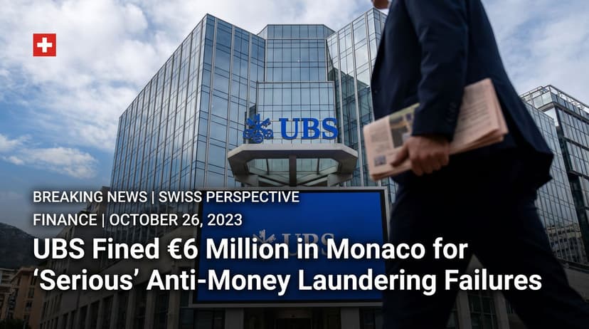 UBS Fined €6 Million in Monaco for 'Serious' Anti-Money Laundering Failures