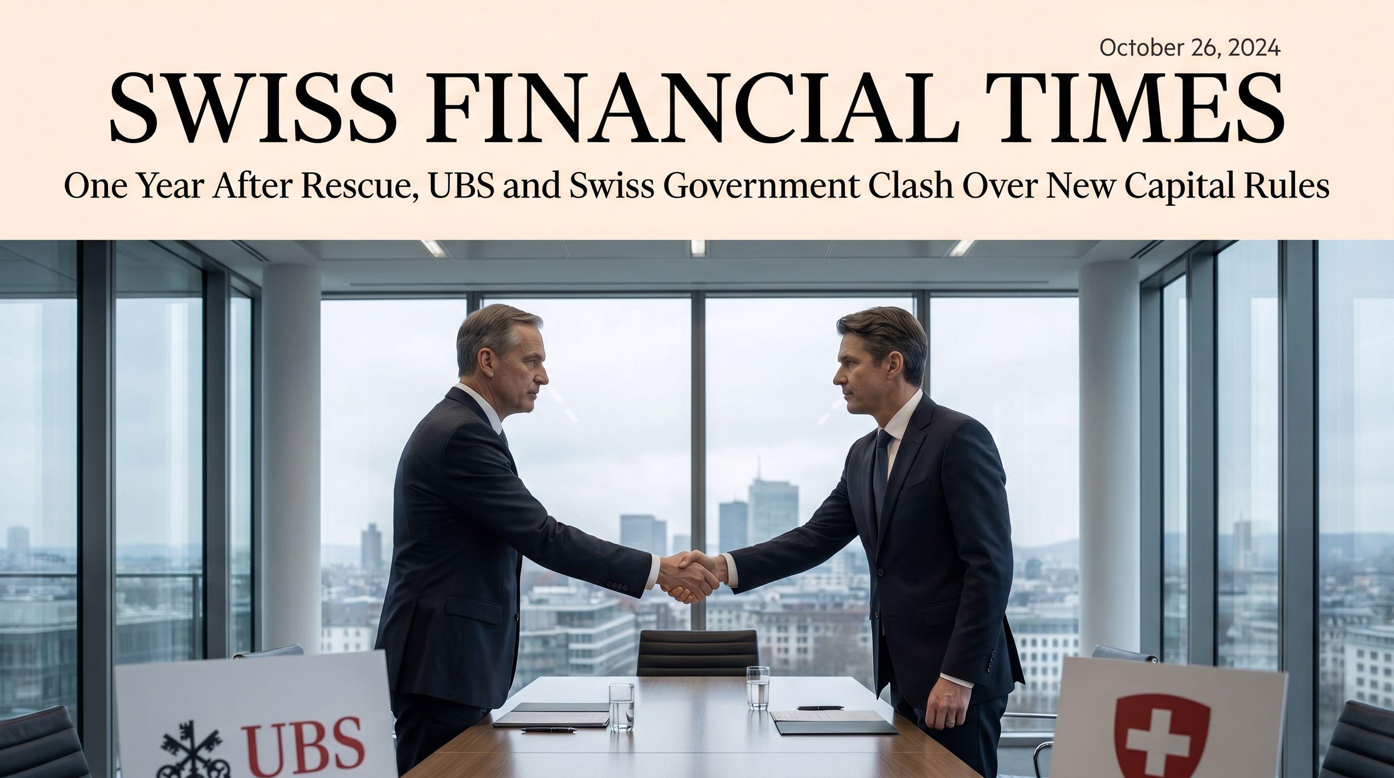One Year After Rescue, UBS and Swiss Government Clash Over New Capital Rules