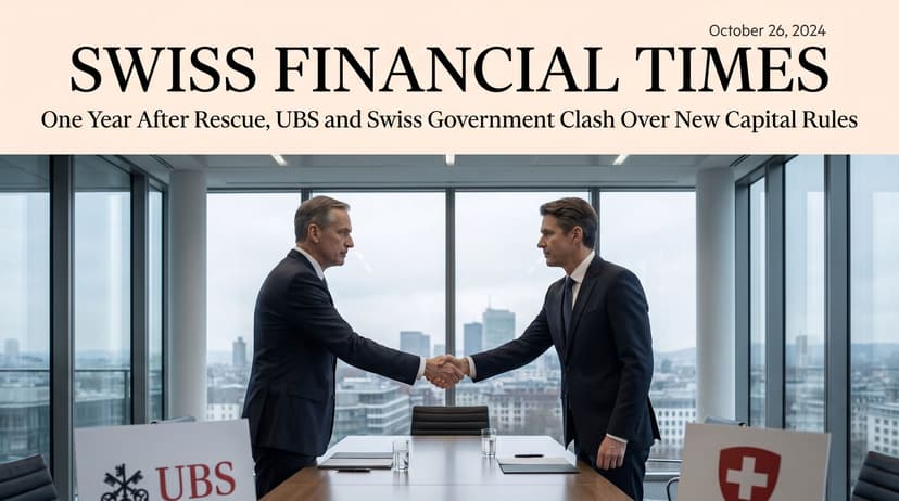 One Year After Rescue, UBS and Swiss Government Clash Over New Capital Rules