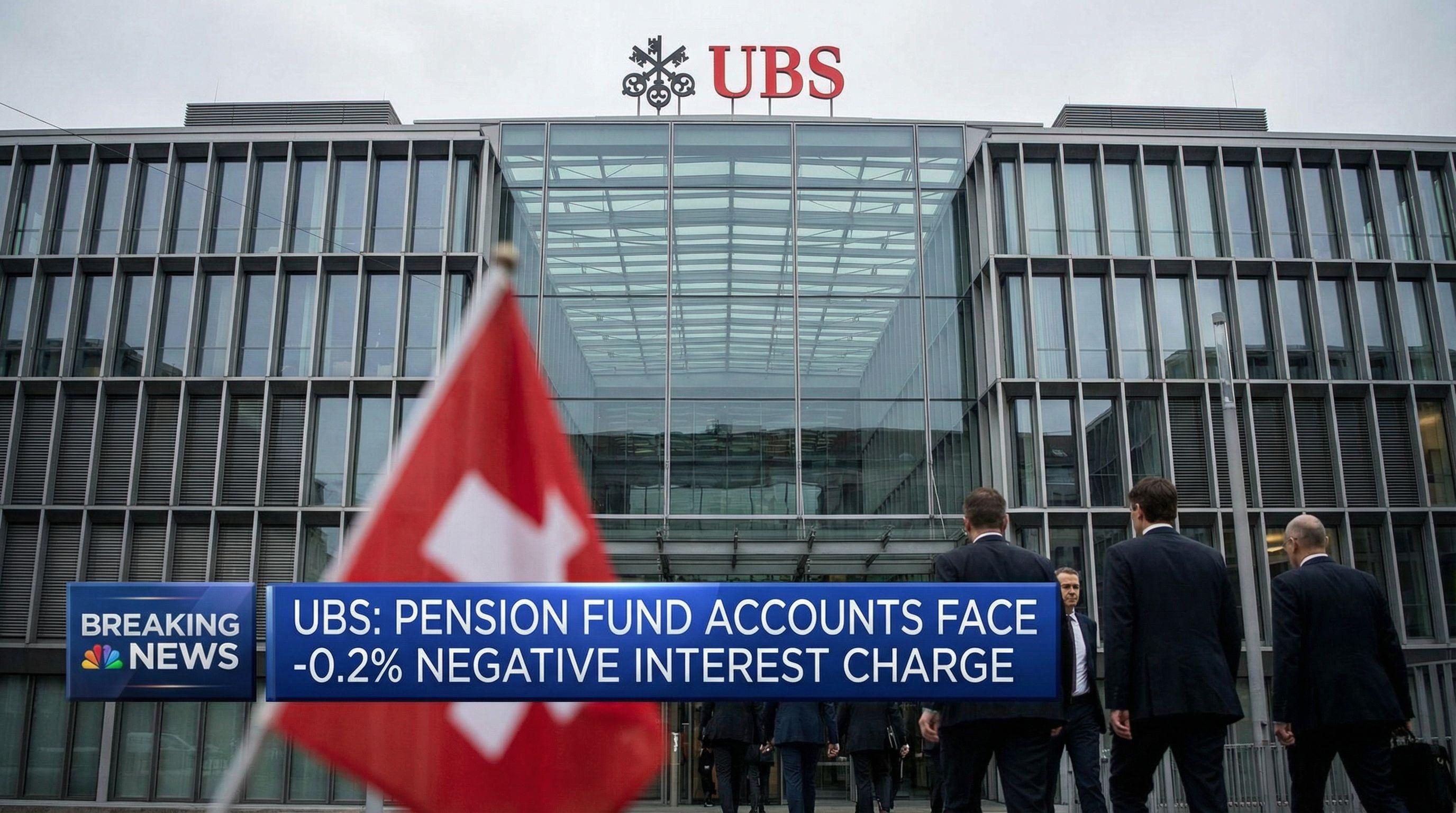 UBS Introduces Negative Interest Charges for Pension Funds