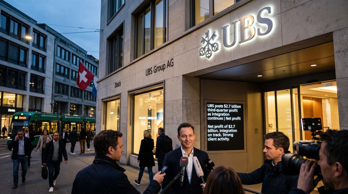 UBS posts $2.7 billion third-quarter profit as integration continues