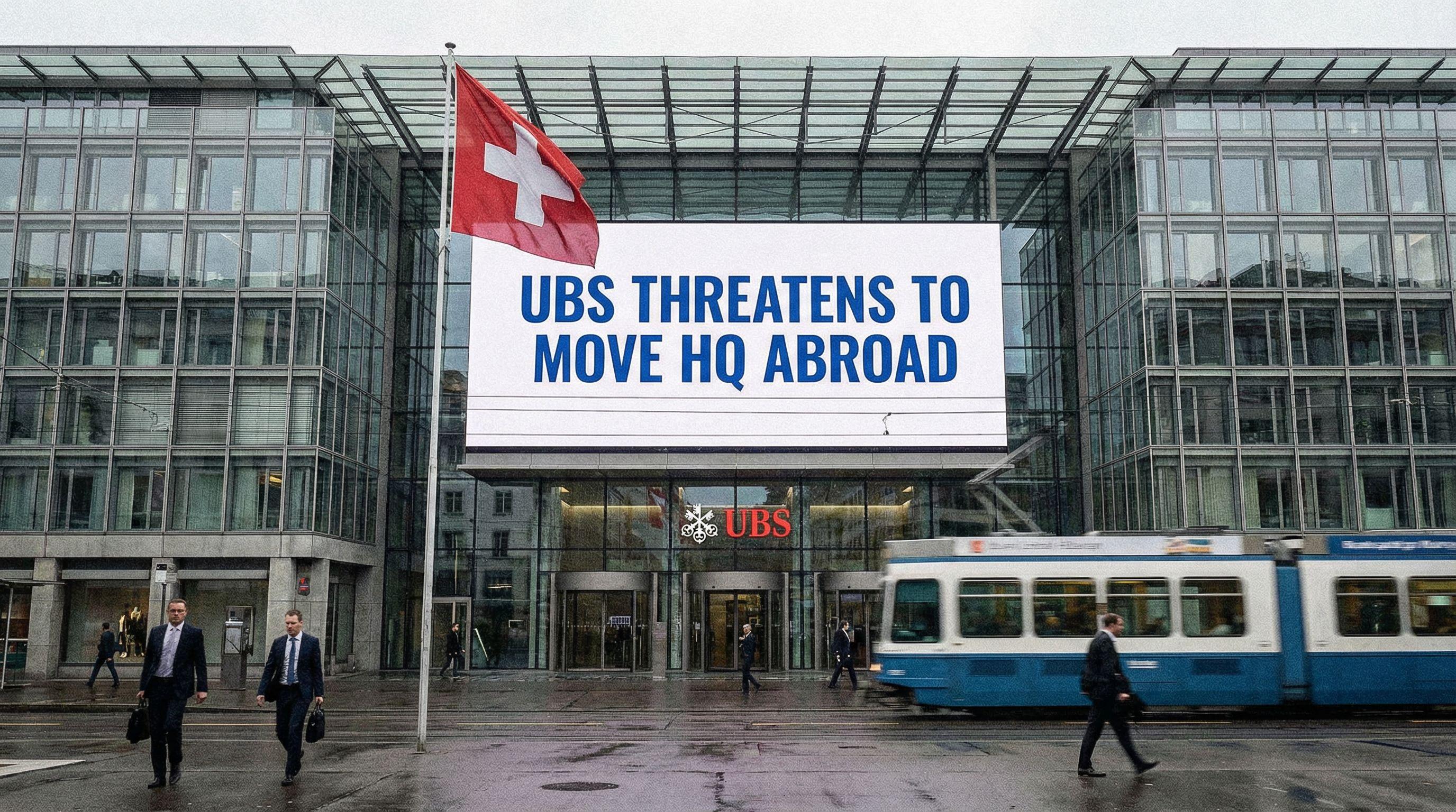 UBS Threatens to Move Headquarters Abroad Over Capital Requirements