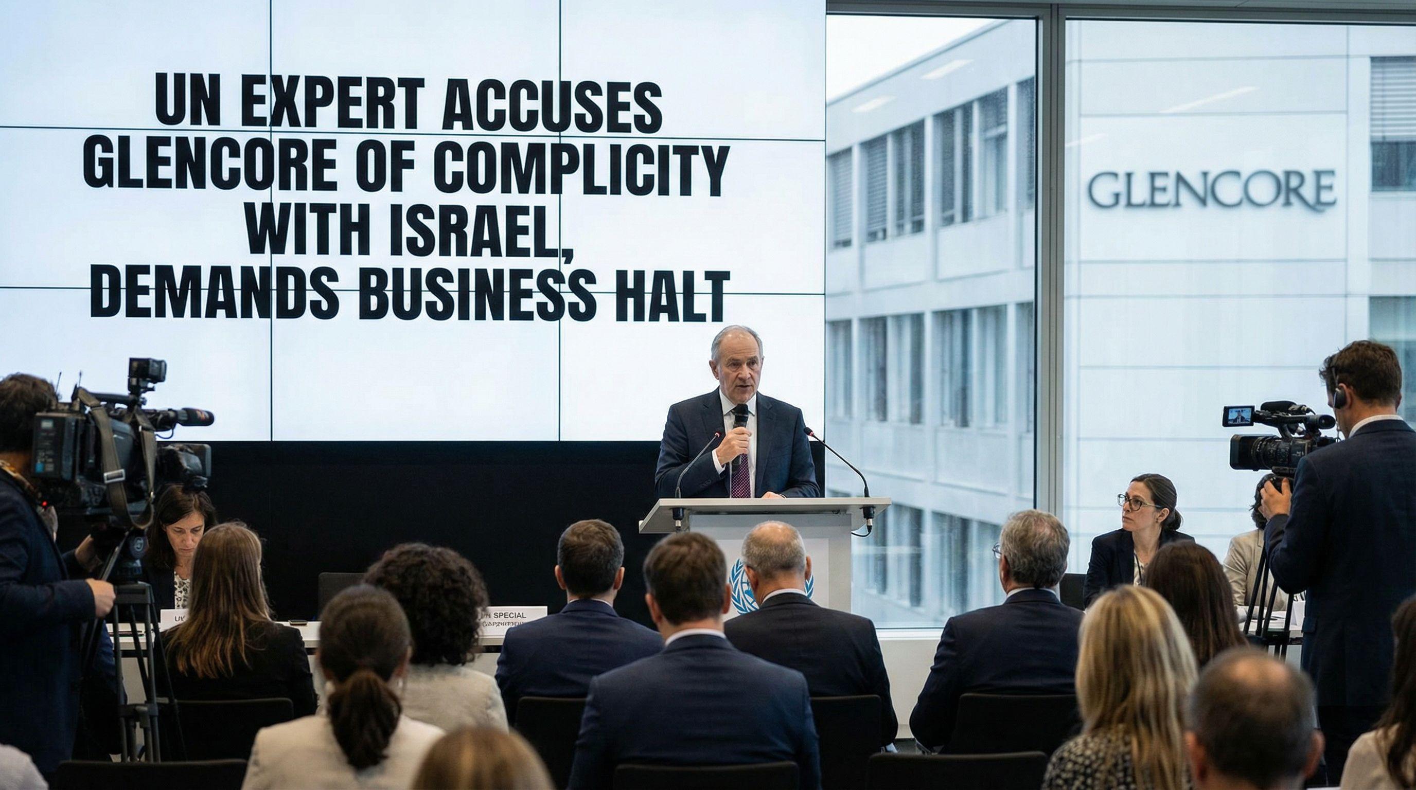 UN Expert Accuses Glencore of Complicity with Israel, Demands Business Halt