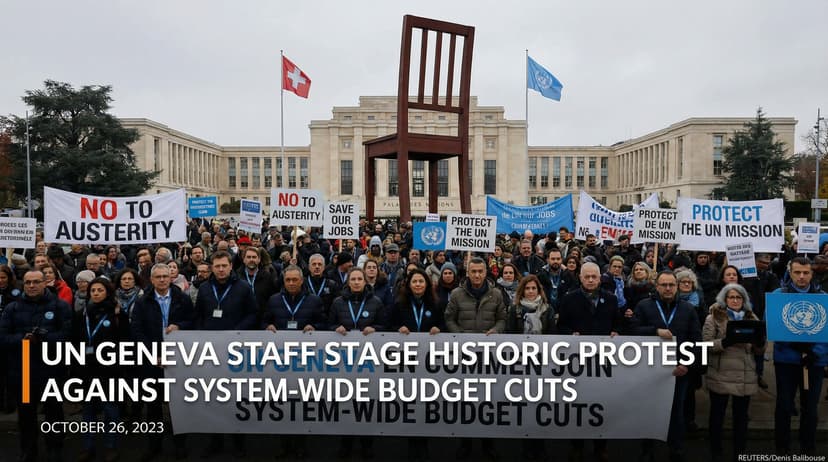 UN Geneva Staff Stage Historic Protest Against System-Wide Budget Cuts