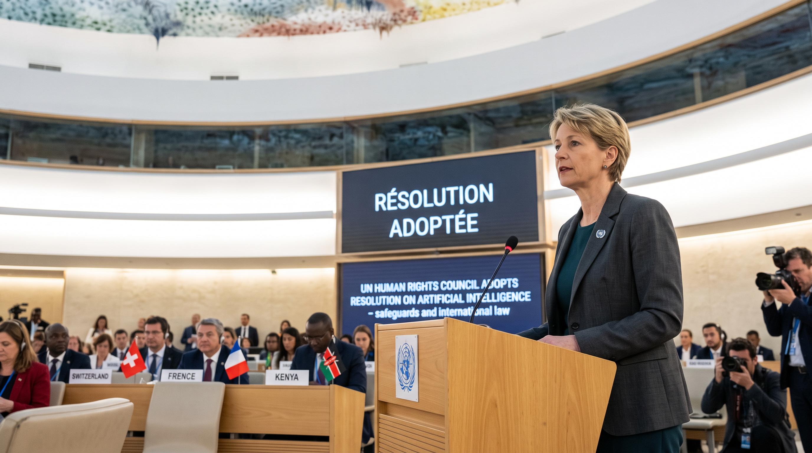UN rights council in Geneva backs safeguards for artificial intelligence