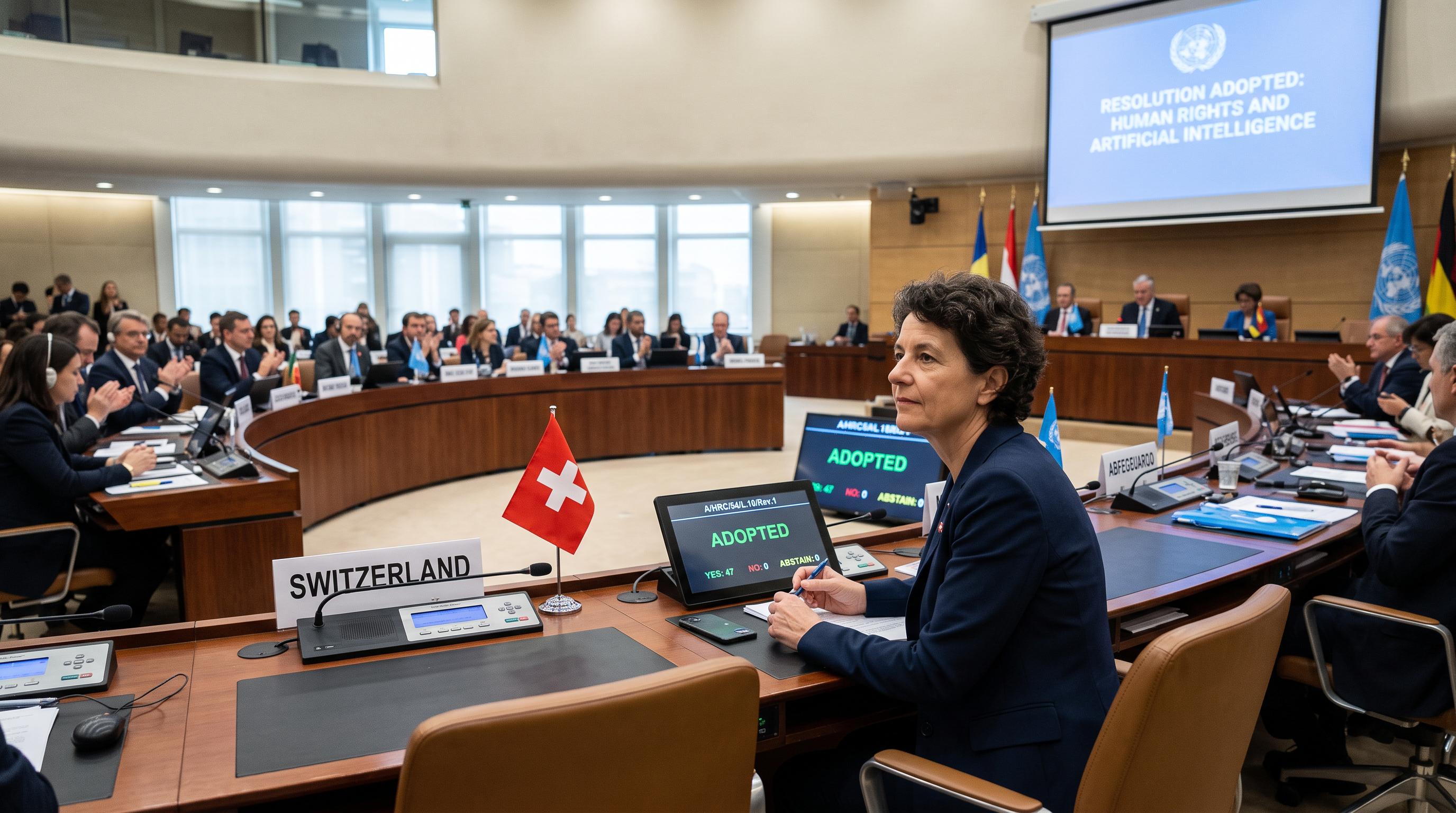 UN rights council adopts safeguards for artificial intelligence