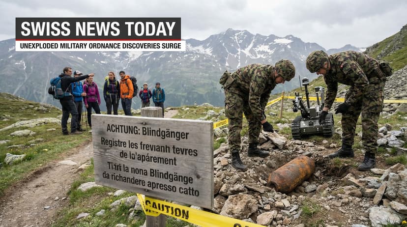 Unexploded Military Ordnance Discoveries Surge in Swiss Hiking Areas