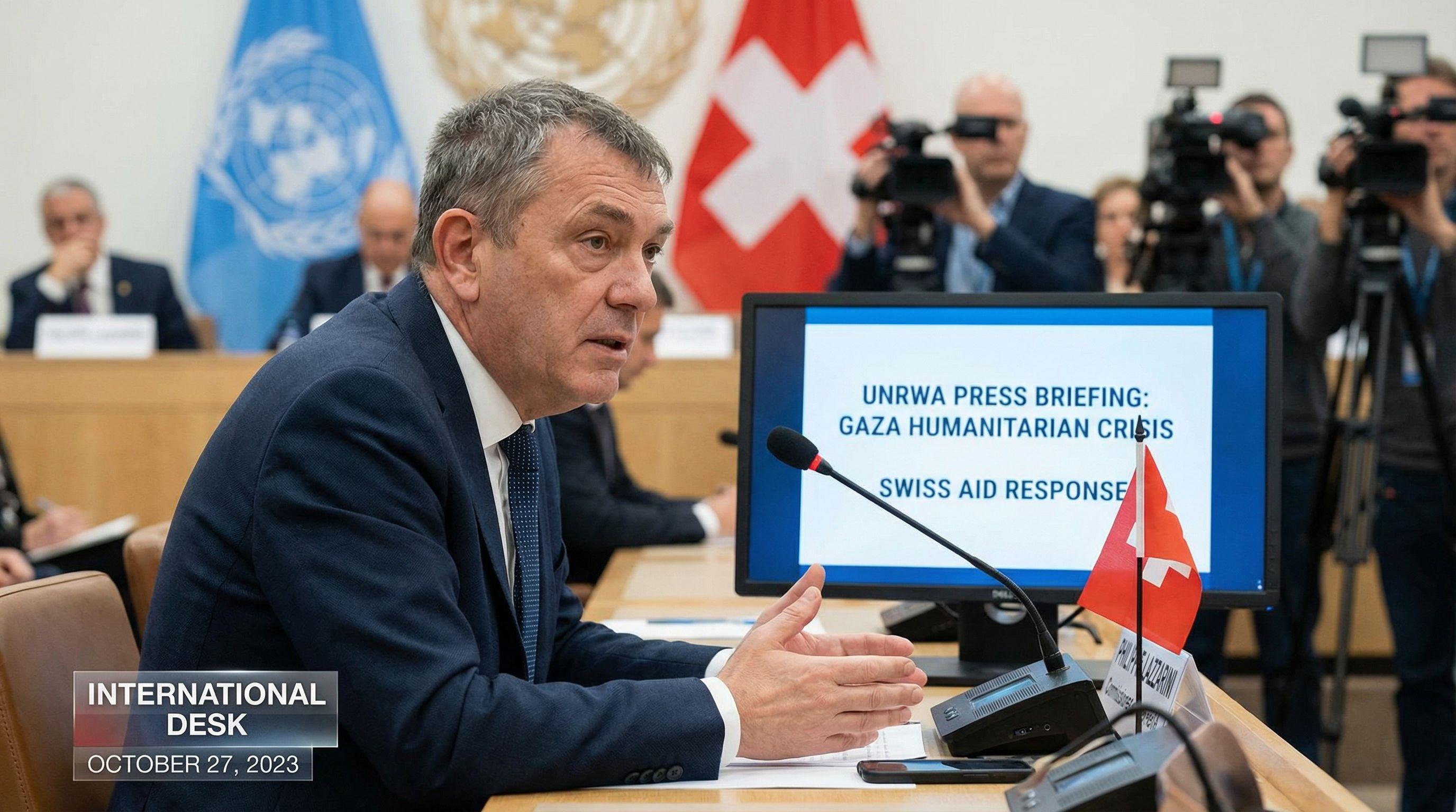 UNRWA Head Criticizes Switzerland's Gaza Response