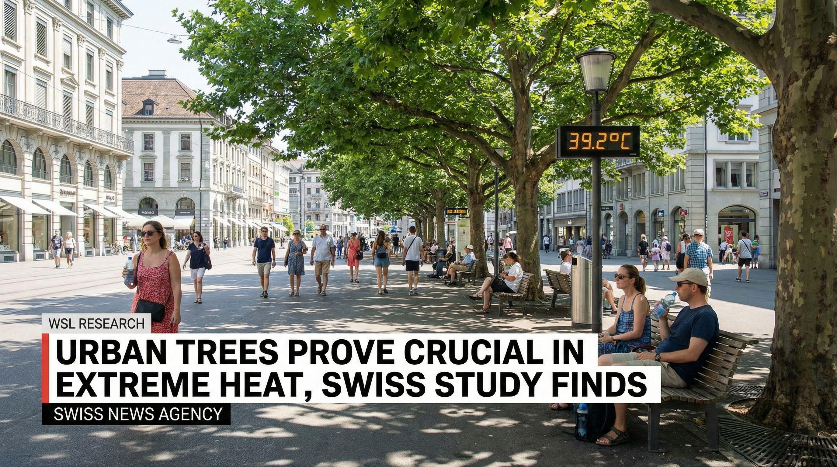 Urban Trees Prove Crucial in Extreme Heat, Swiss Study Finds