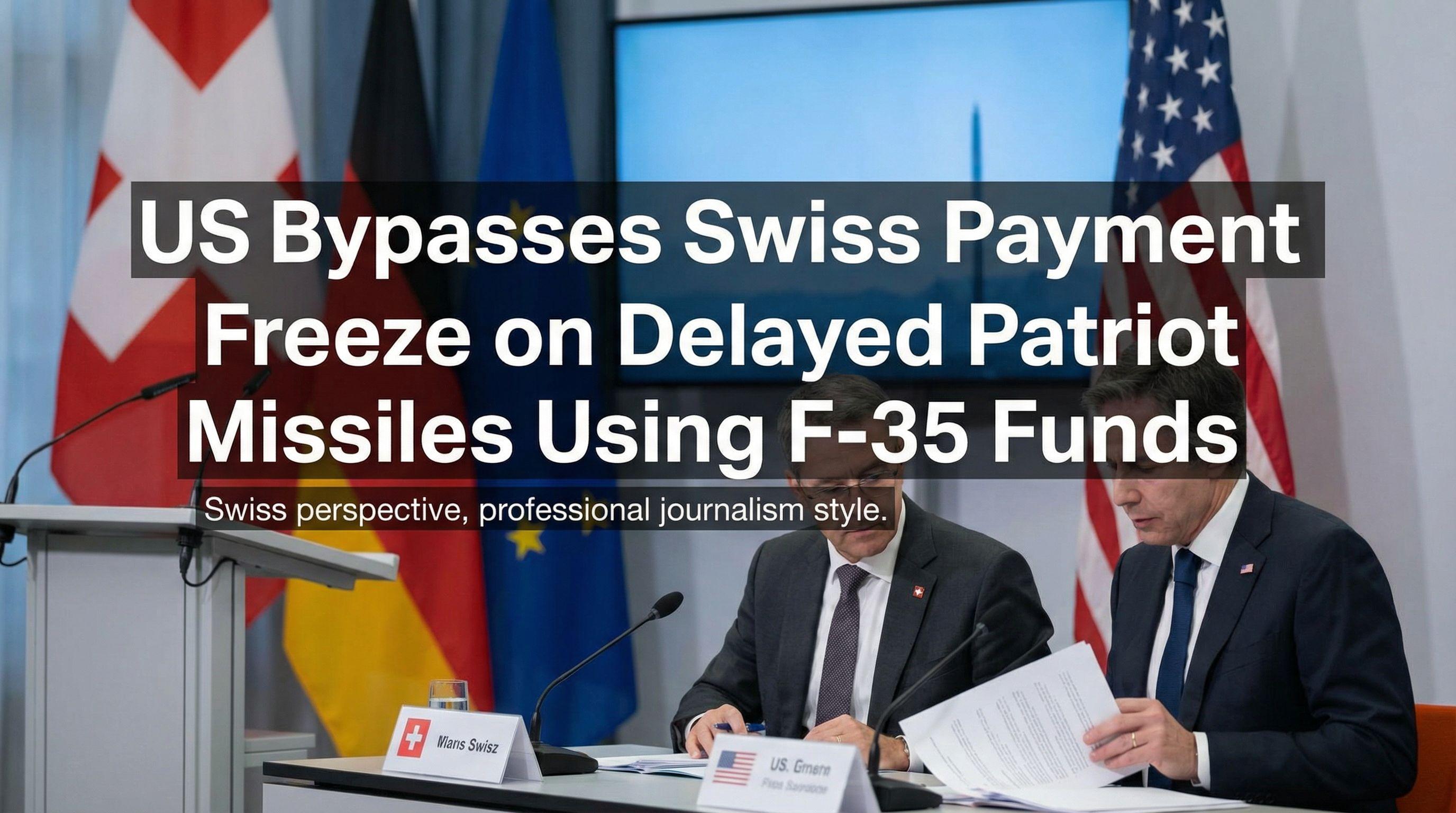 US Bypasses Swiss Payment Freeze on Delayed Patriot Missiles Using F-35 Funds
