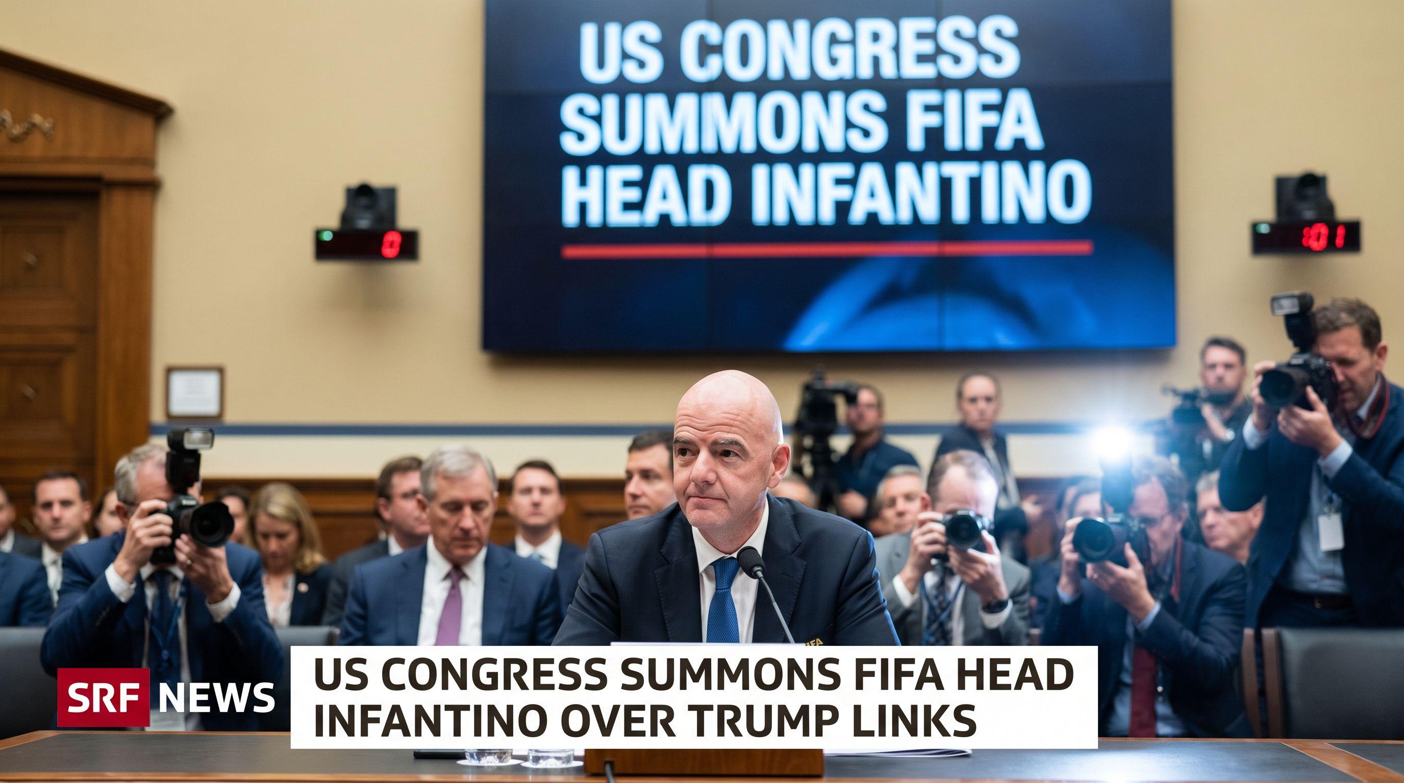 US Congress Summons FIFA Head Infantino Over Trump Links