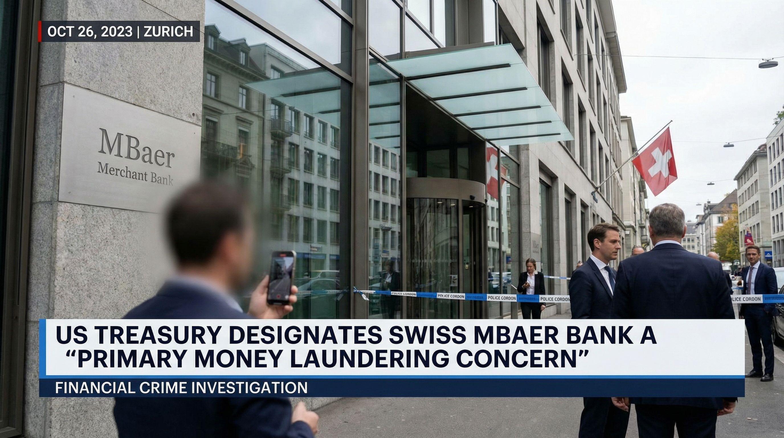 US Treasury Designates Swiss MBaer Bank a 'Primary Money Laundering Concern'
