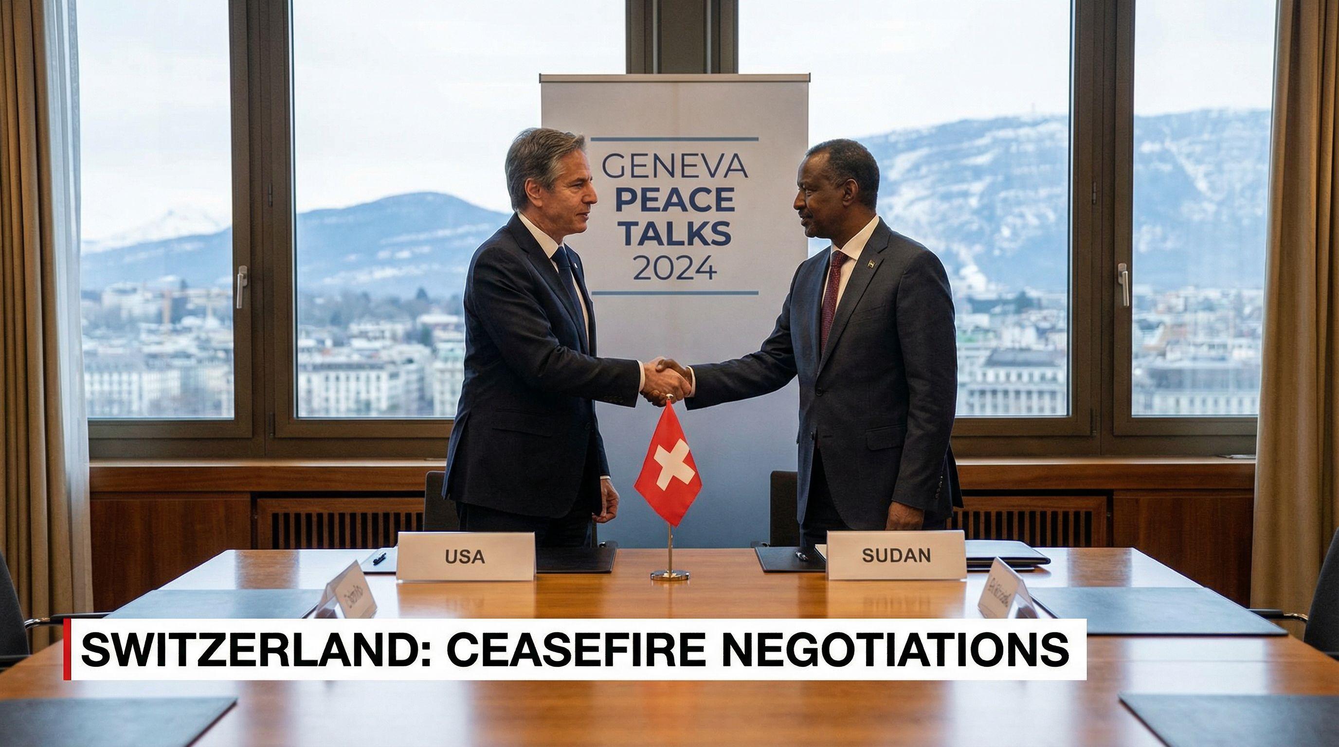US Envoy and Sudan Army Chief Meet in Switzerland for Peace Talks