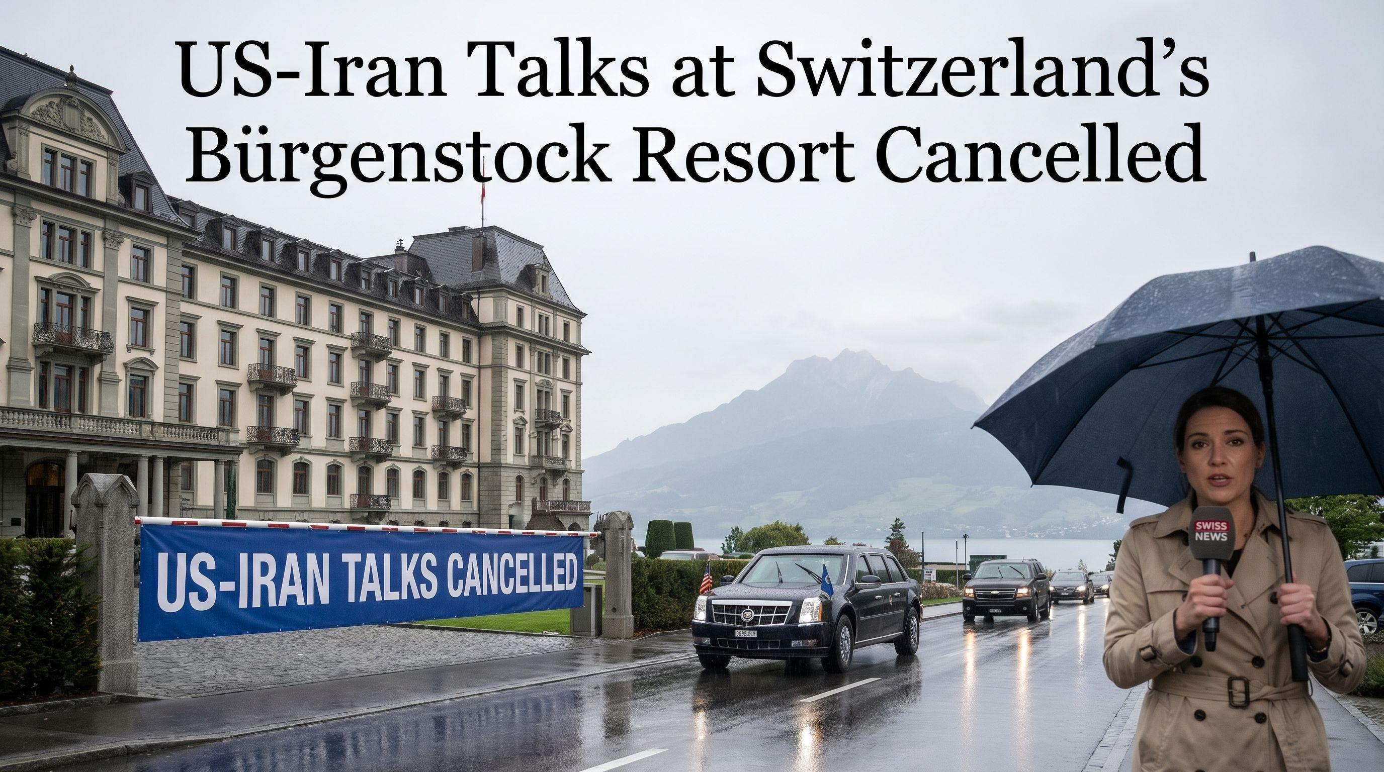 US-Iran Talks at Switzerland's Bürgenstock Resort Cancelled
