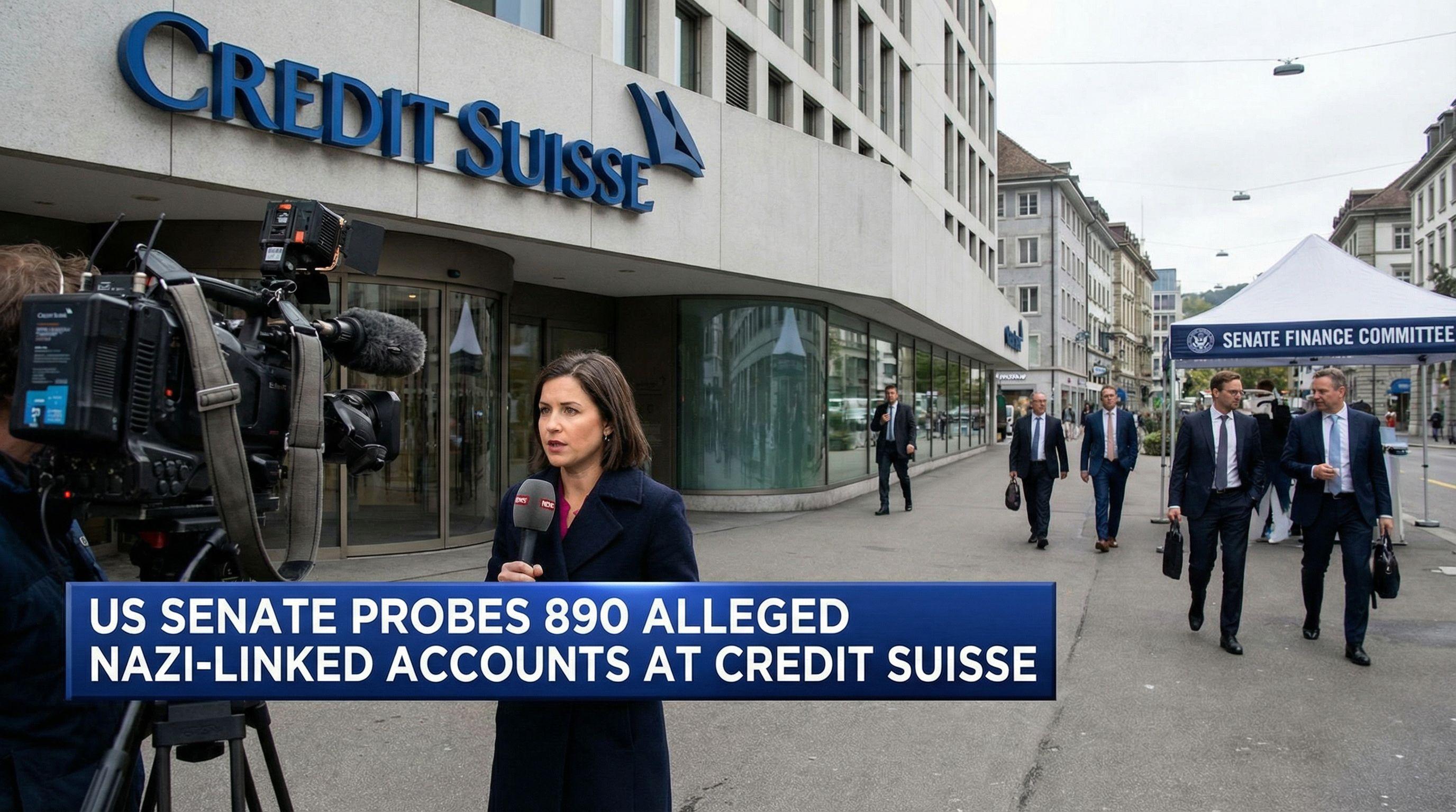 US Senate Probes 890 Alleged Nazi-Linked Accounts at Credit Suisse