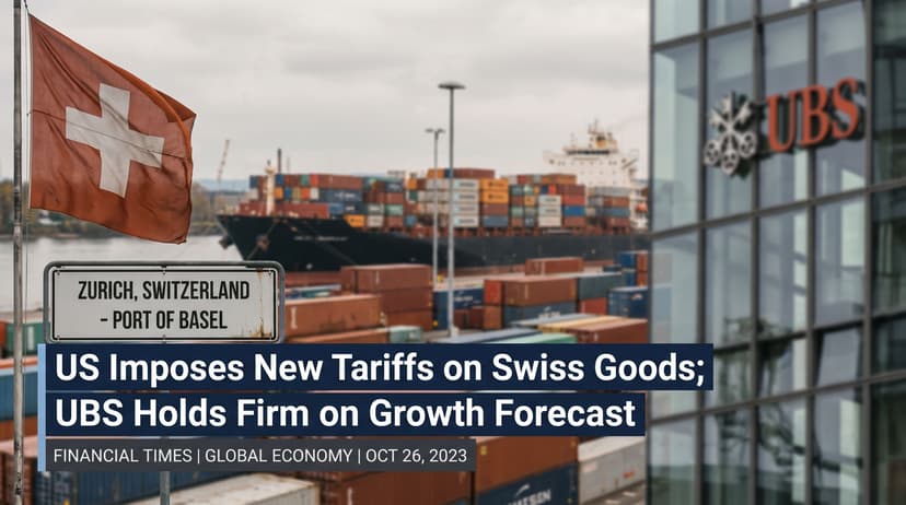 US Imposes New Tariffs on Swiss Goods; UBS Holds Firm on Growth Forecast