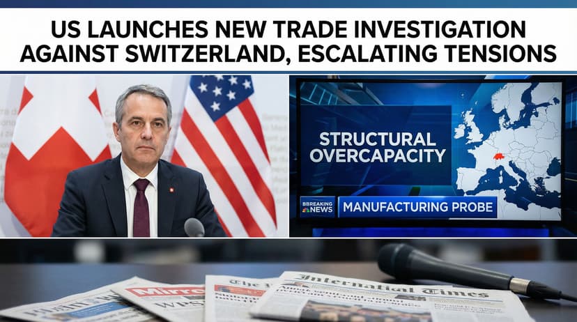 US Launches New Trade Investigation Against Switzerland, Escalating Tensions