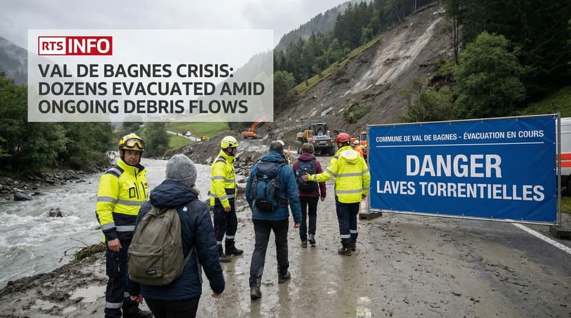 Val de Bagnes Crisis: Dozens Evacuated Amid Ongoing Debris Flows