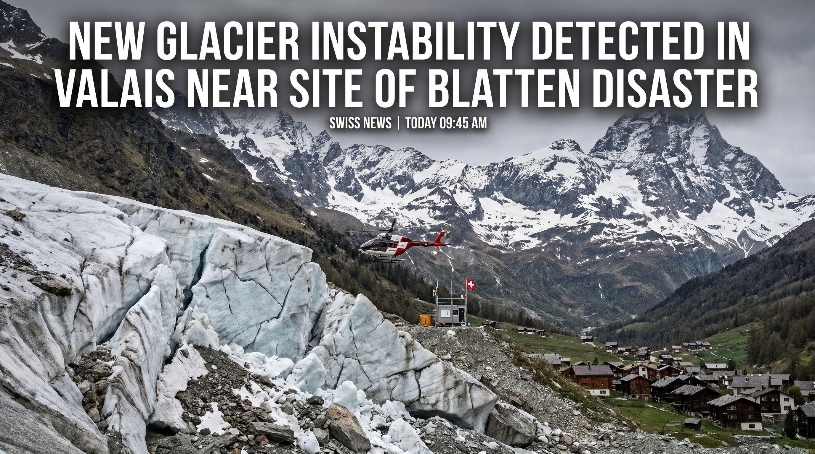 New Glacier Instability Detected in Valais Near Site of Blatten Disaster